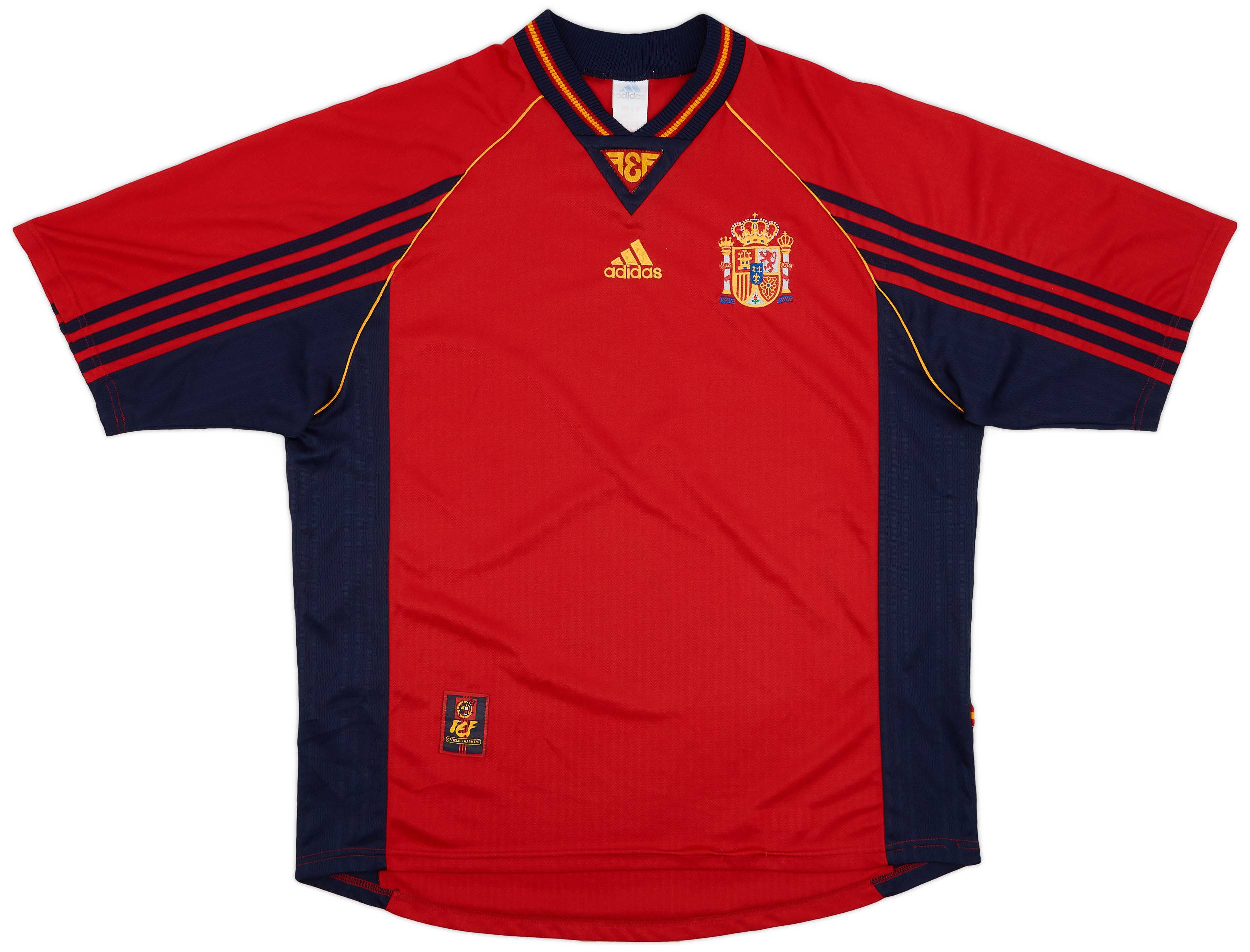 1998-99 Spain Home Shirt Raul #10 - 6/10 - (XL)