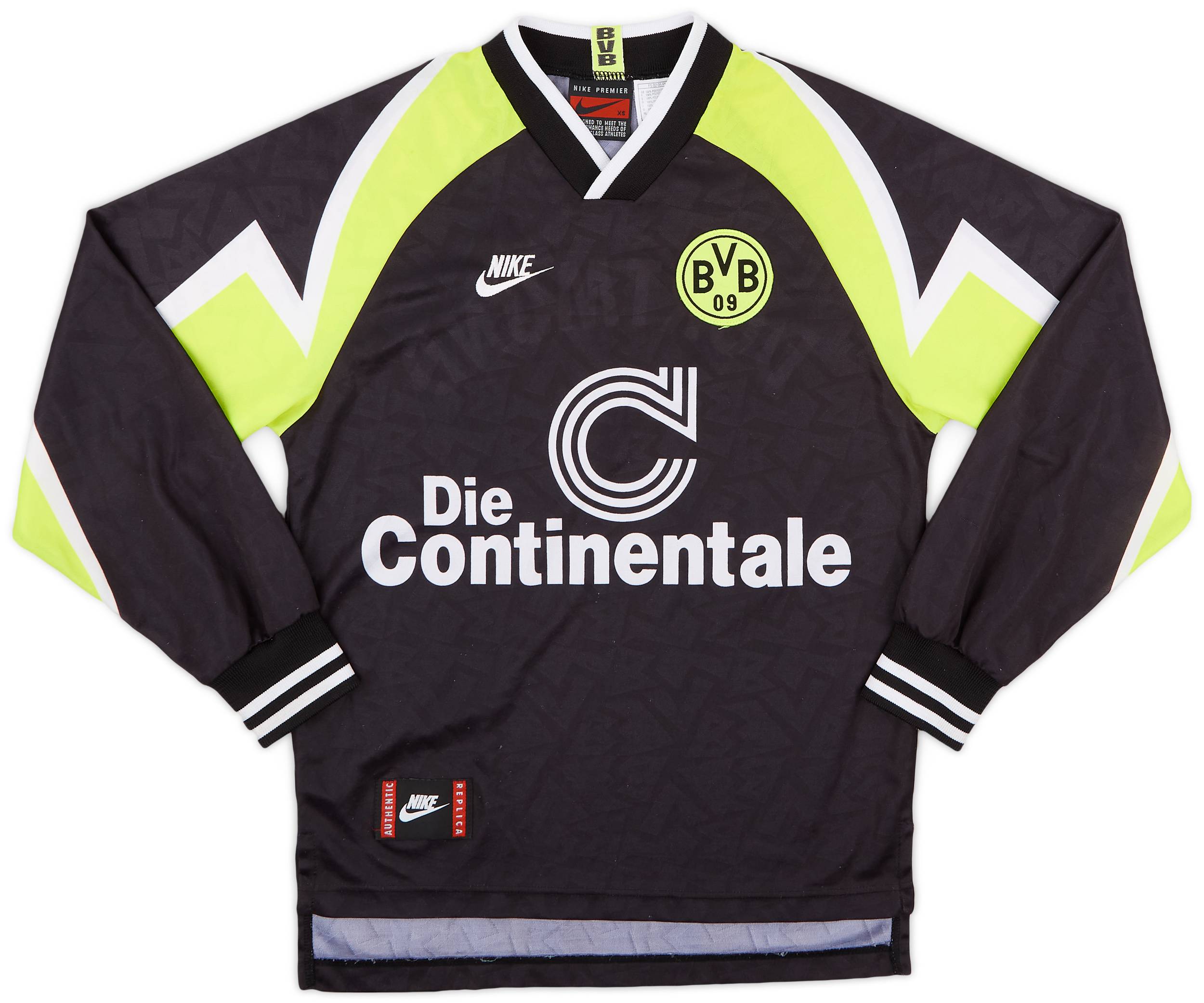 1995-96 Borussia Dortmund Away L/S Shirt - 9/10 - (XS)