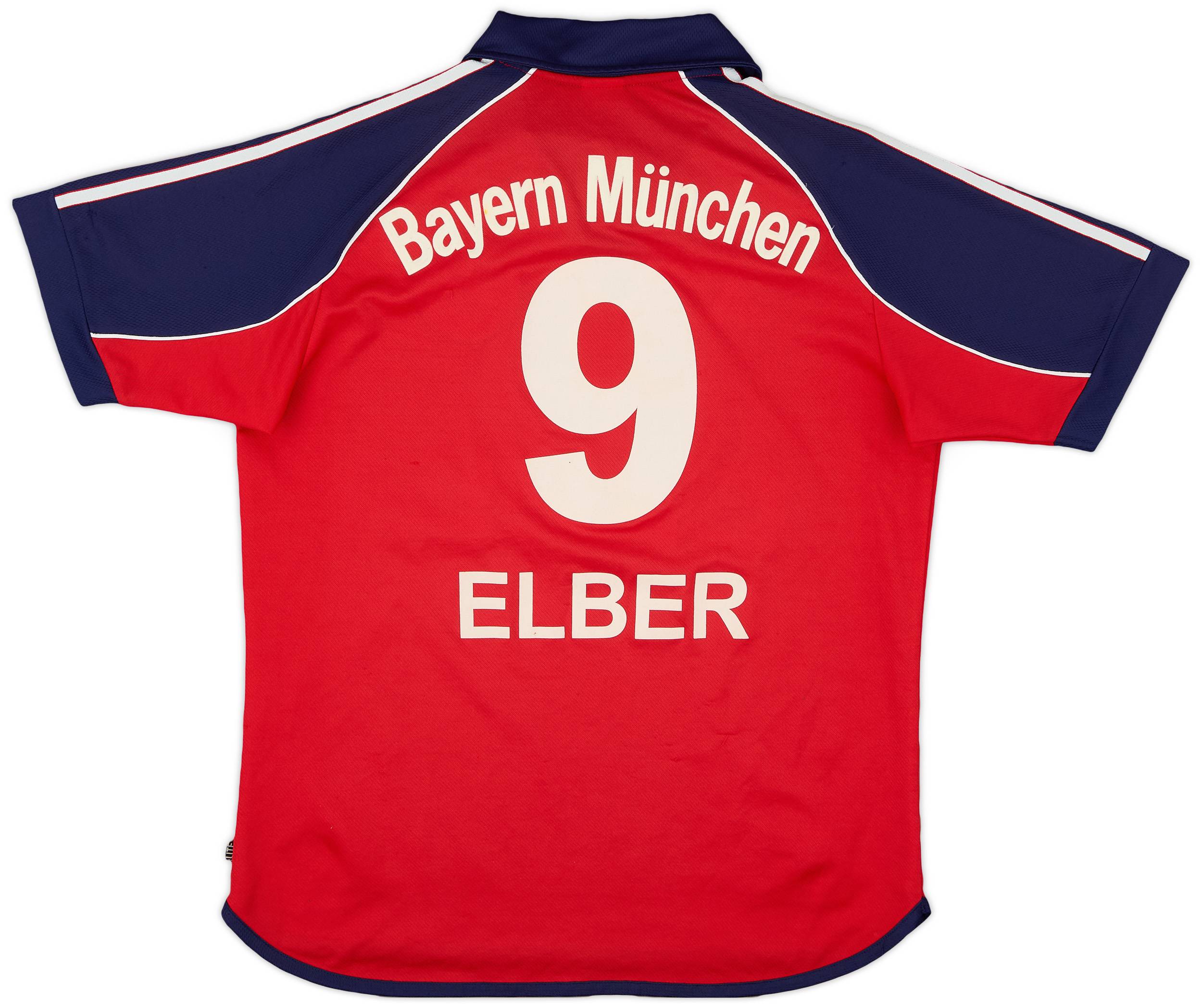1999-01 Bayern Munich Home Shirt Elber #9 - 5/10 - (XL.Boys)
