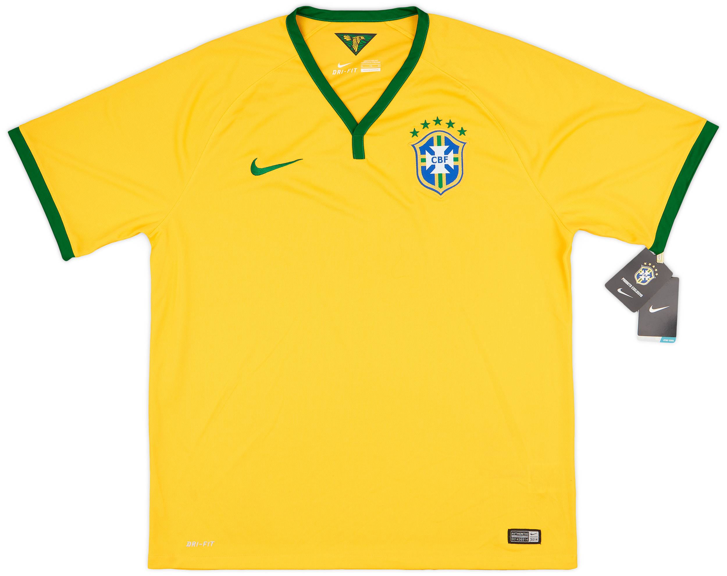 2014-15 Brazil Home Shirt (XL)