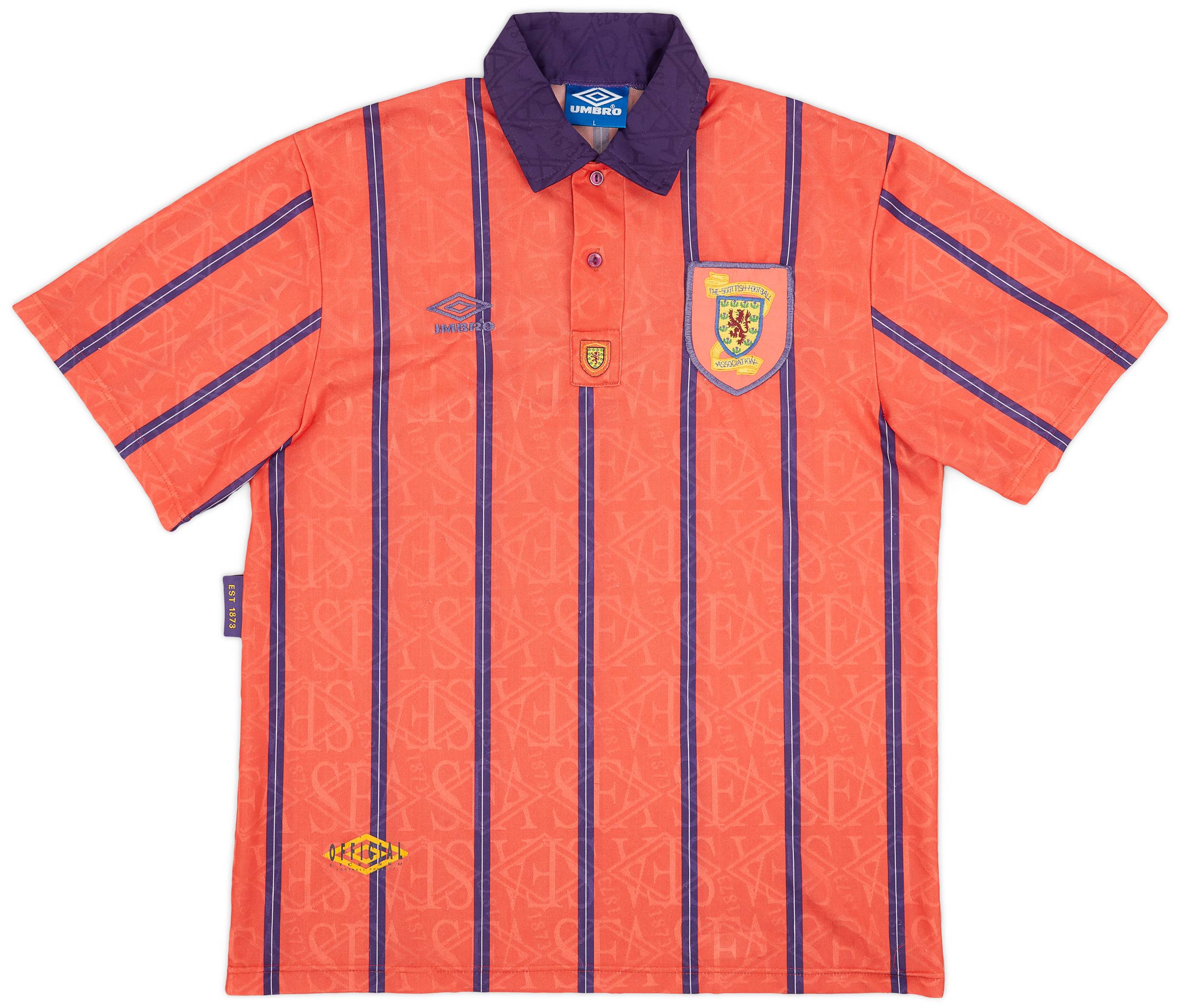 1993-95 Scotland Away Shirt - 8/10 - (L)