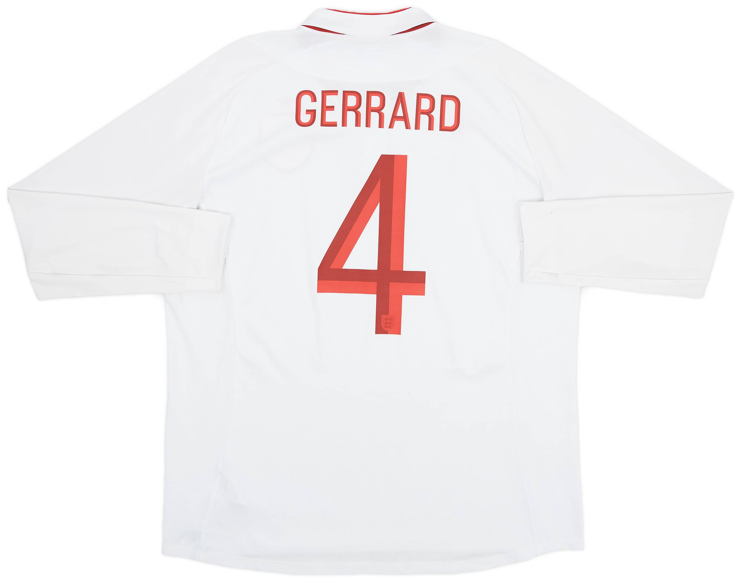 2012-13 England Home Shirt Gerrard #4 - 8/10 - (XXL)