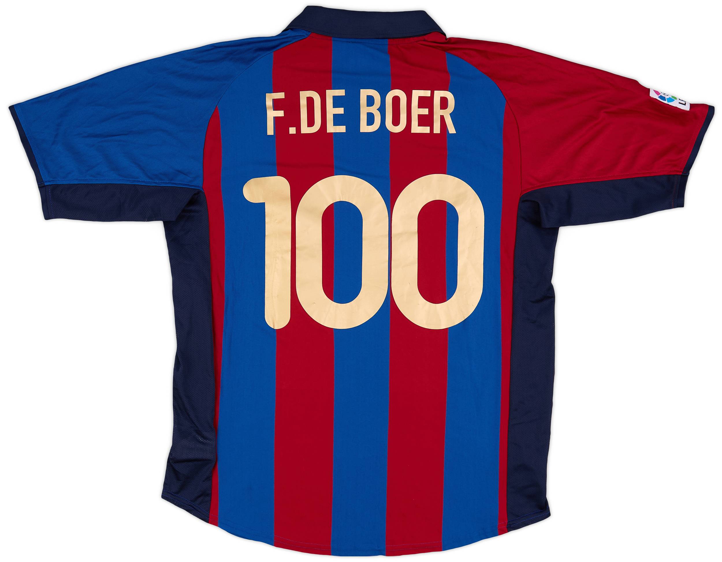 2001 02 Barcelona Commemorative Home Shirt F. De Boer 100