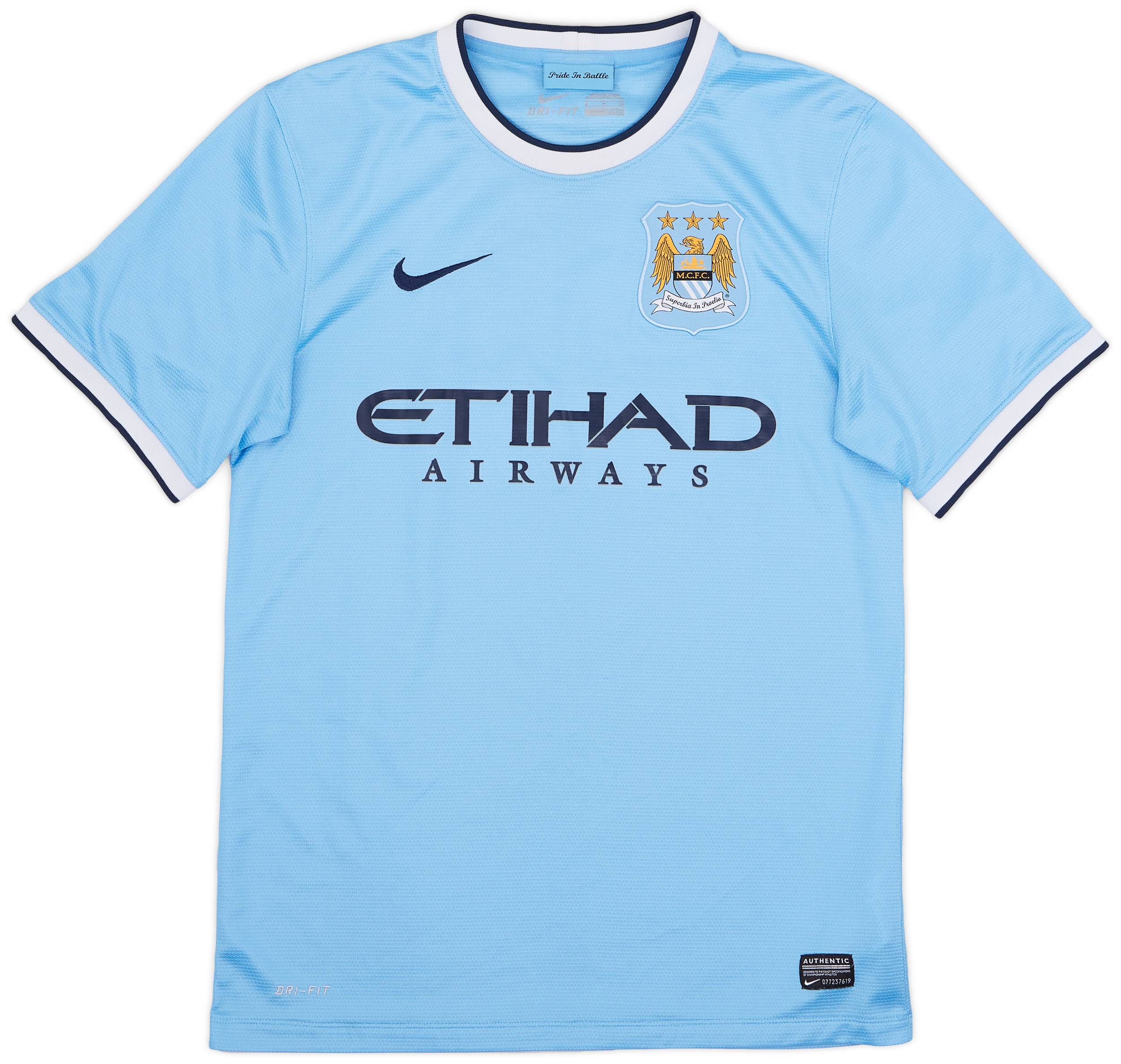 2013-14 Manchester City Home Shirt - 9/10 - (S)
