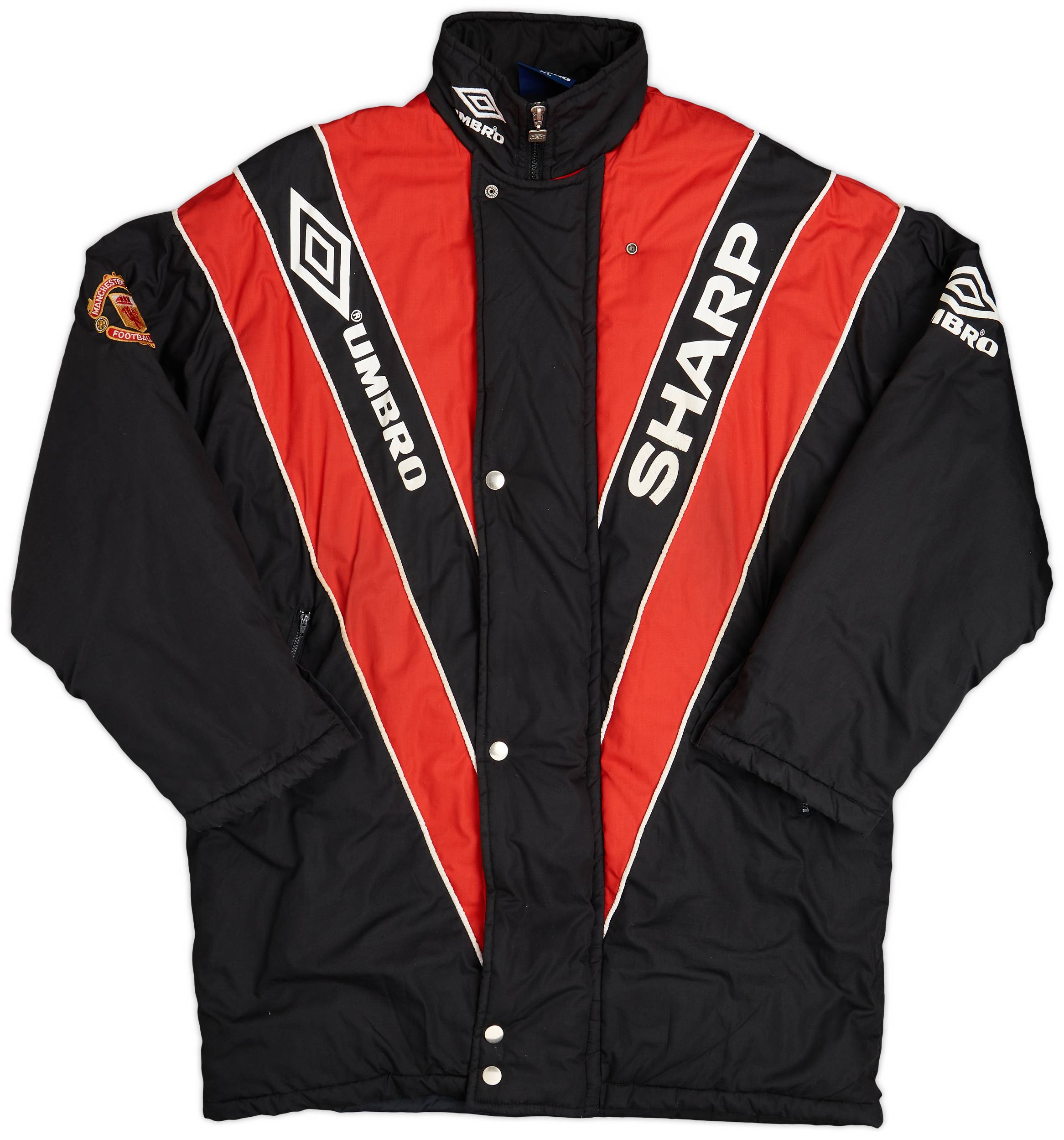 1992-93 Manchester United Umbro Padded Bench Coat - 7/10 - (XL)