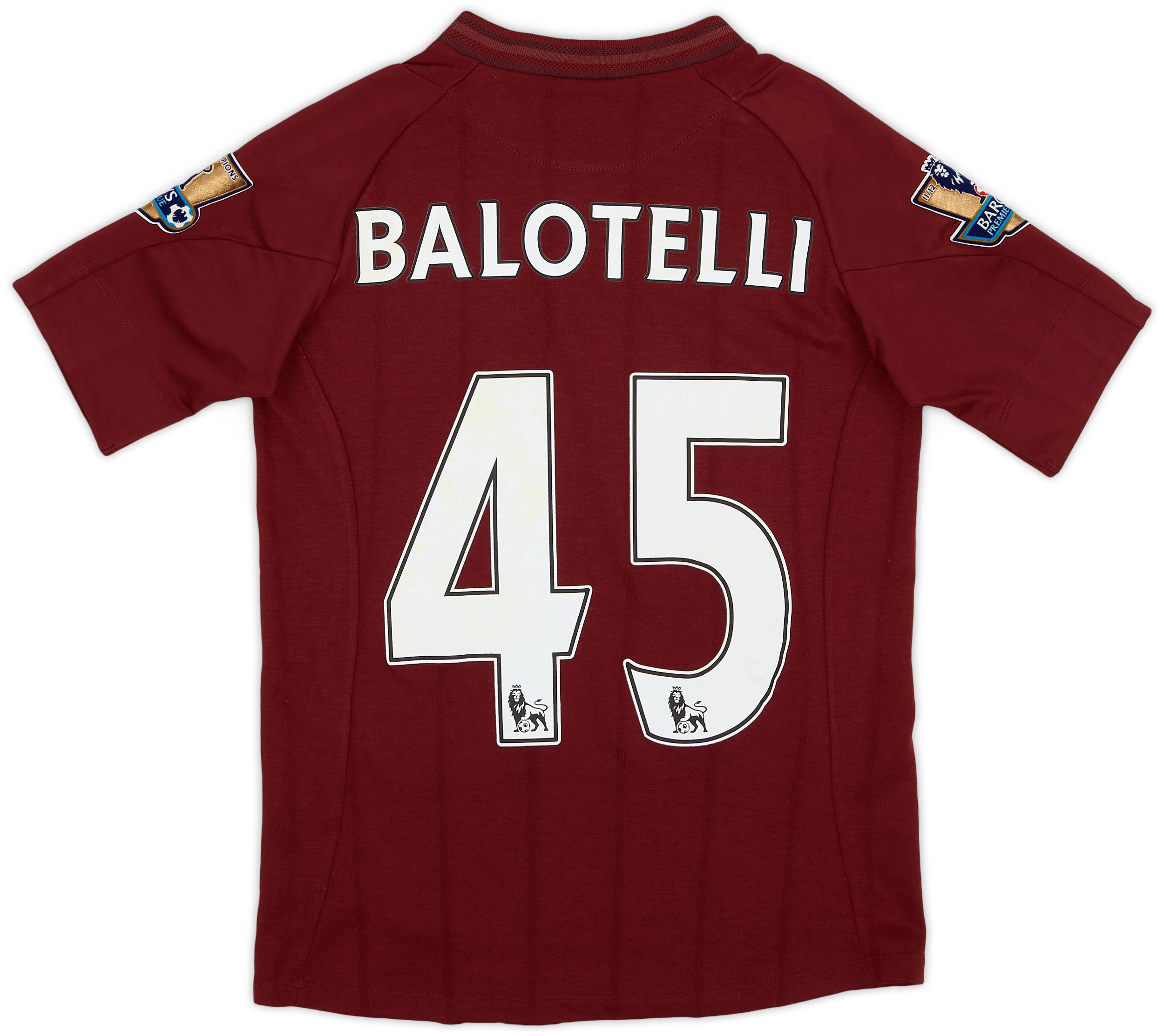 【ラッピング無料】 - #45 Balotelli Shirt Away City Manchester 2012-13 7/10 (L - ウェア