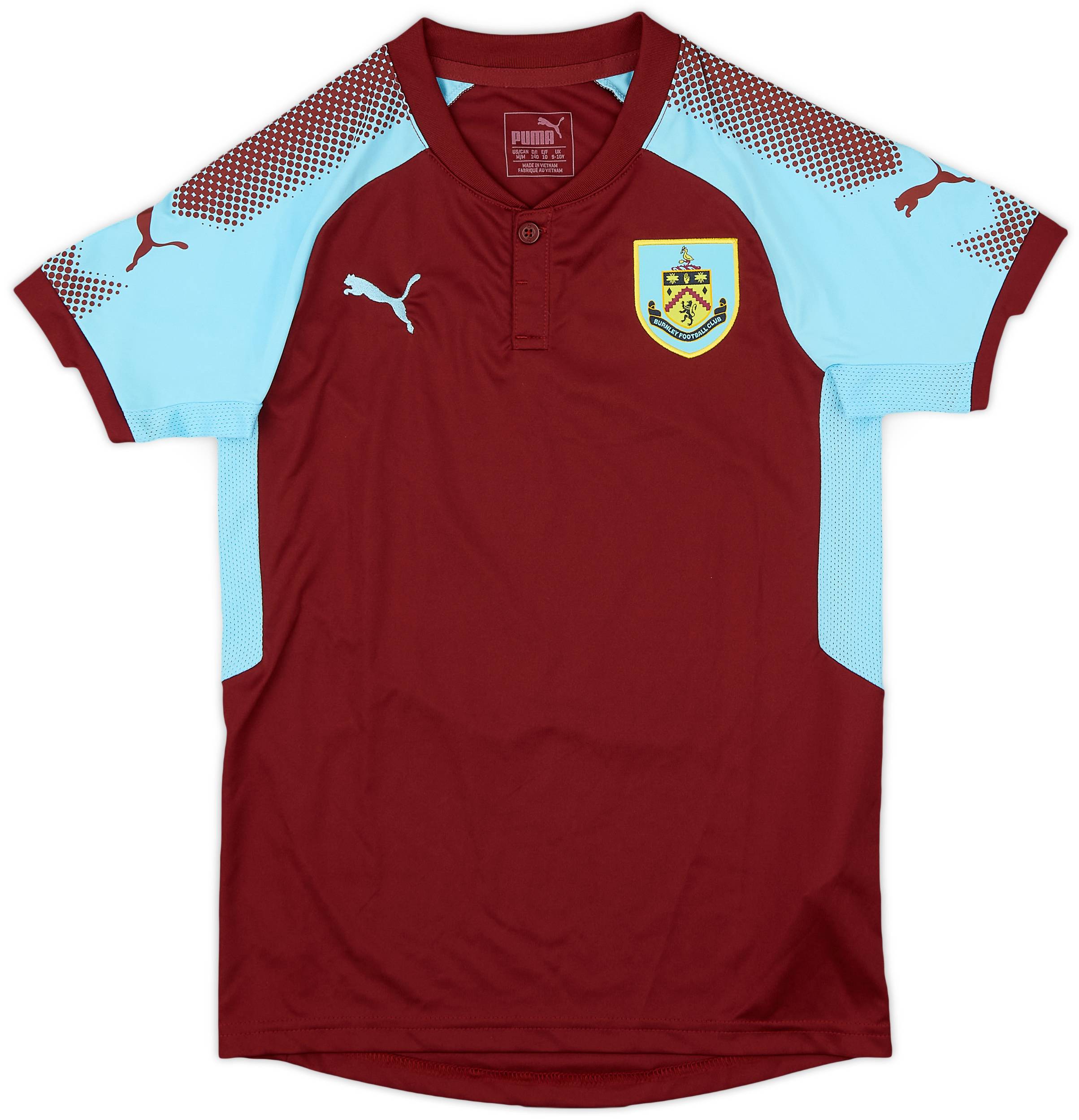 2017-18 Burnley Home Shirt - 8/10 - (9-10 Years)