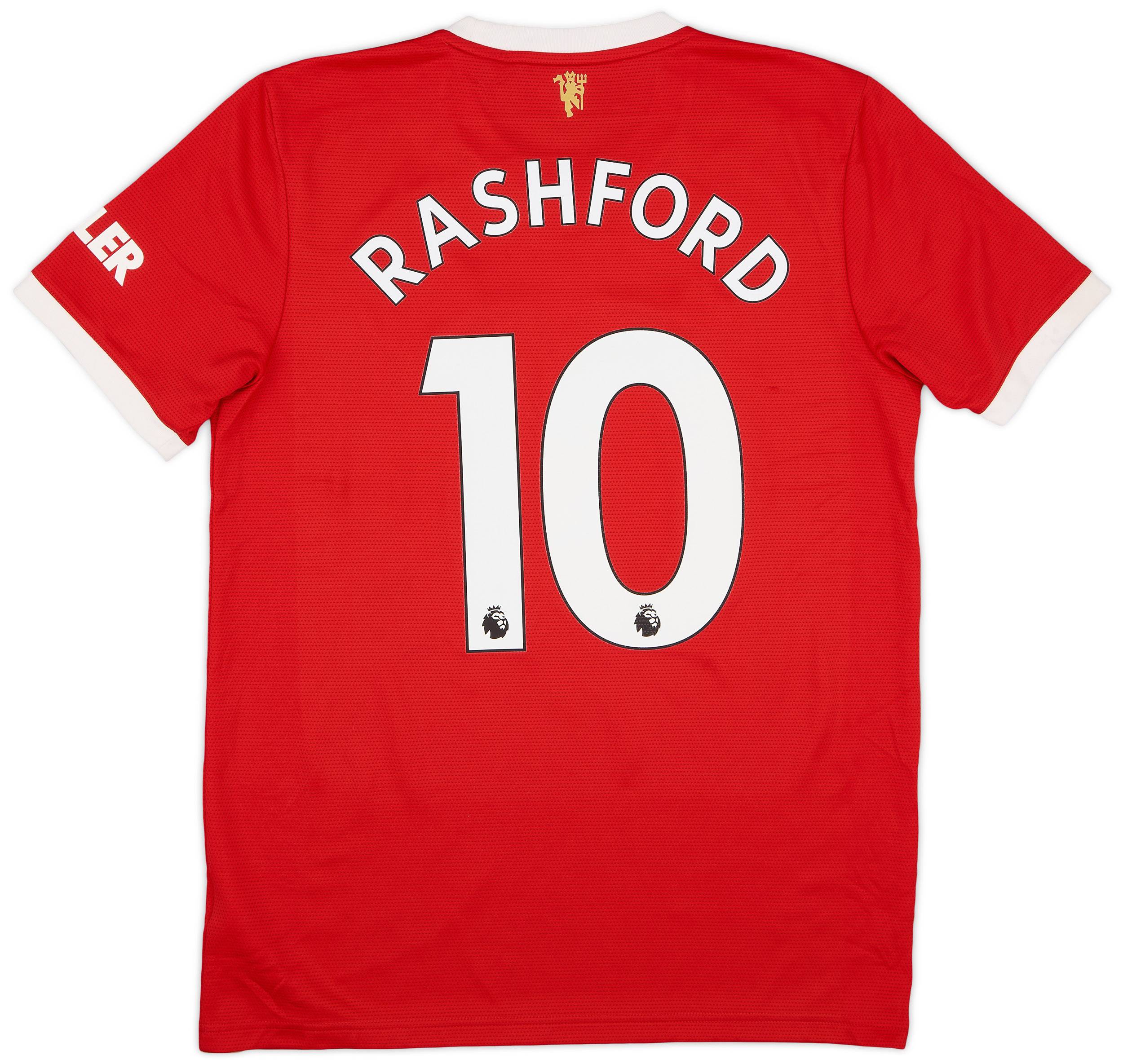 2021-22 Manchester United Home Shirt Rashford #10 - 9/10 - (M)