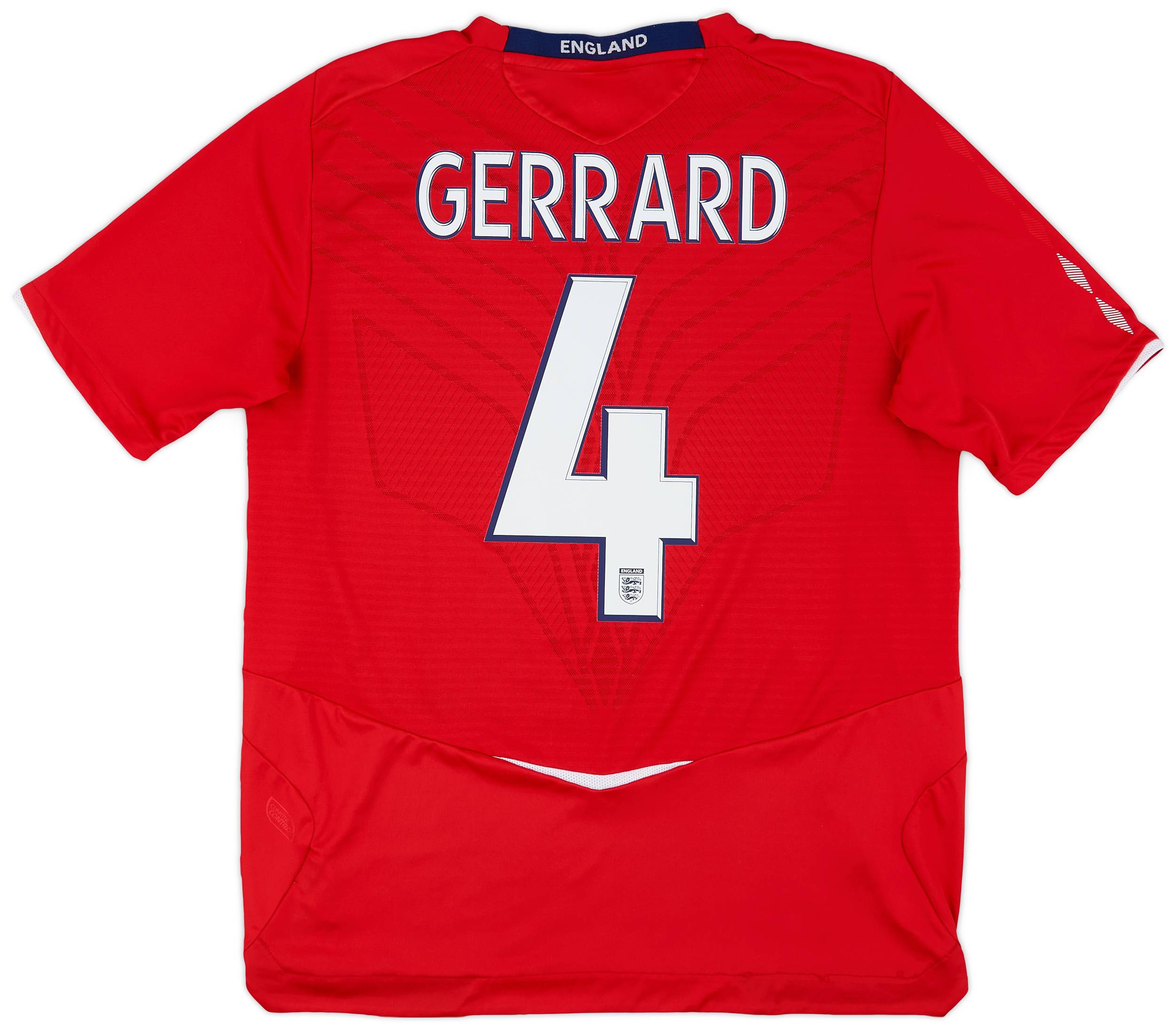 2008-10 England Away Shirt Gerrard #4 - 9/10 - (L)