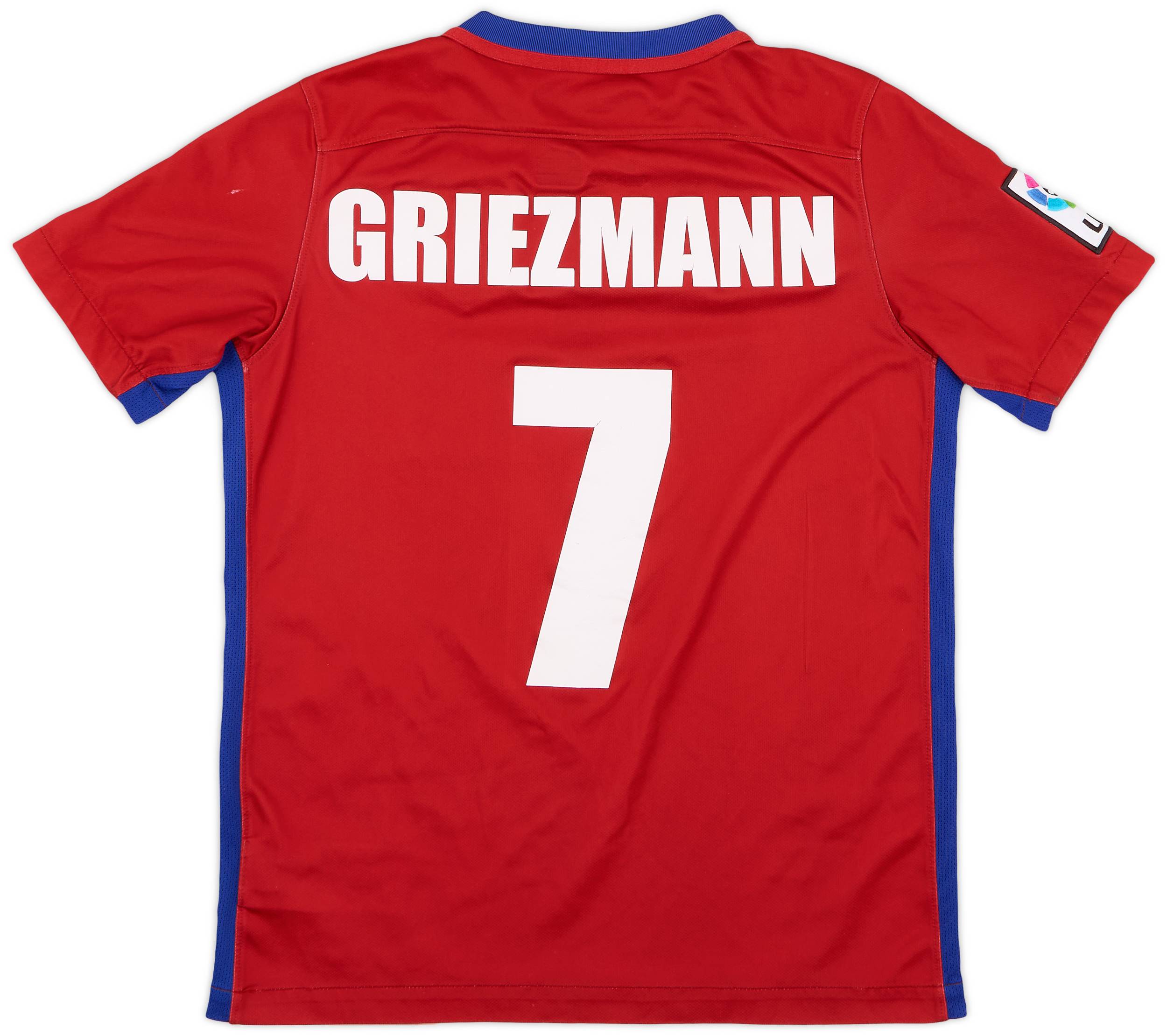 2015-16 Atletico Madrid Home Shirt Griezmann #7 - 6/10 - (L 2015-16 Atletico Madrid Home Shirt Griezmann #7 - 6/10 - (L