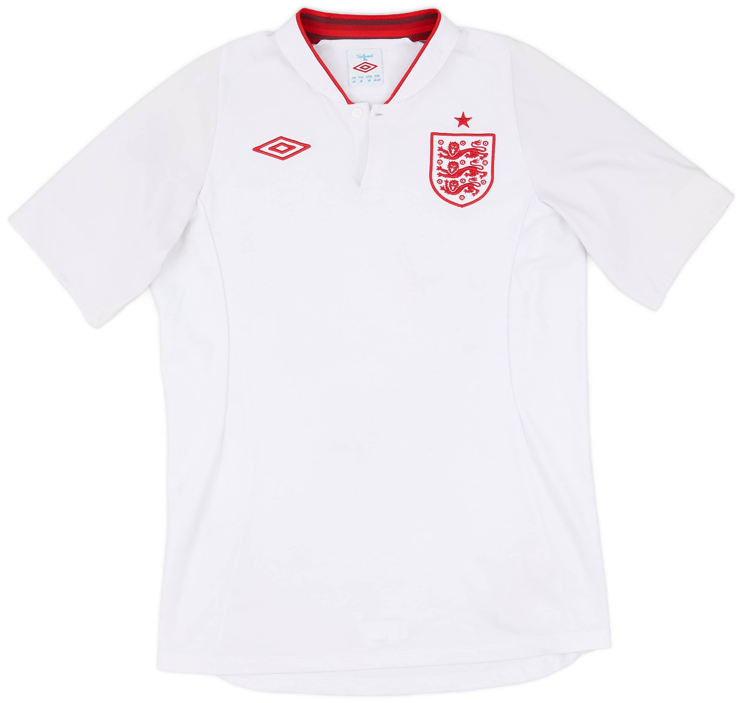 2012-13 England Home Shirt - 8/10 - (M)