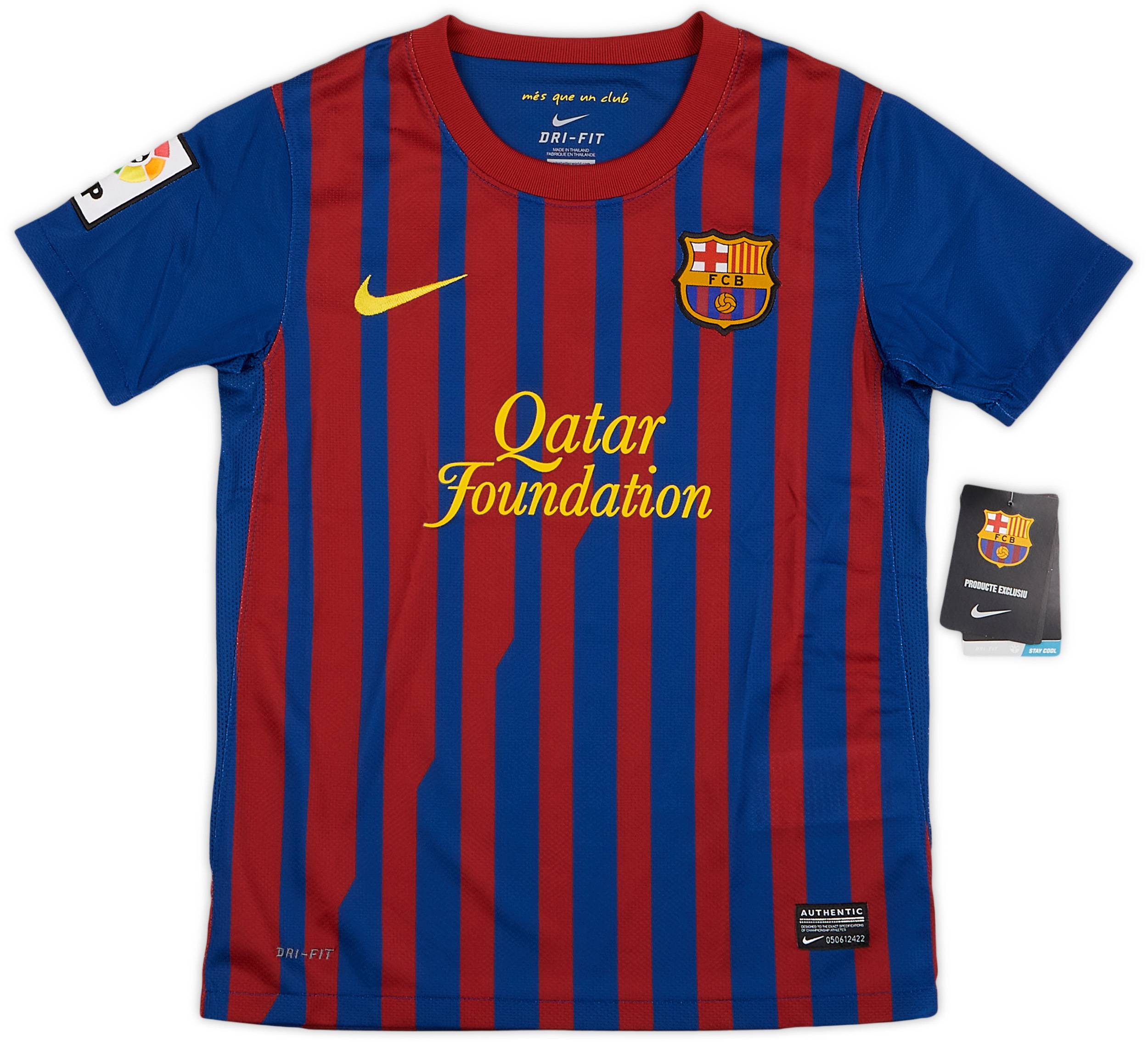 2011-12 Barcelona Home Shirt (S.Boys)