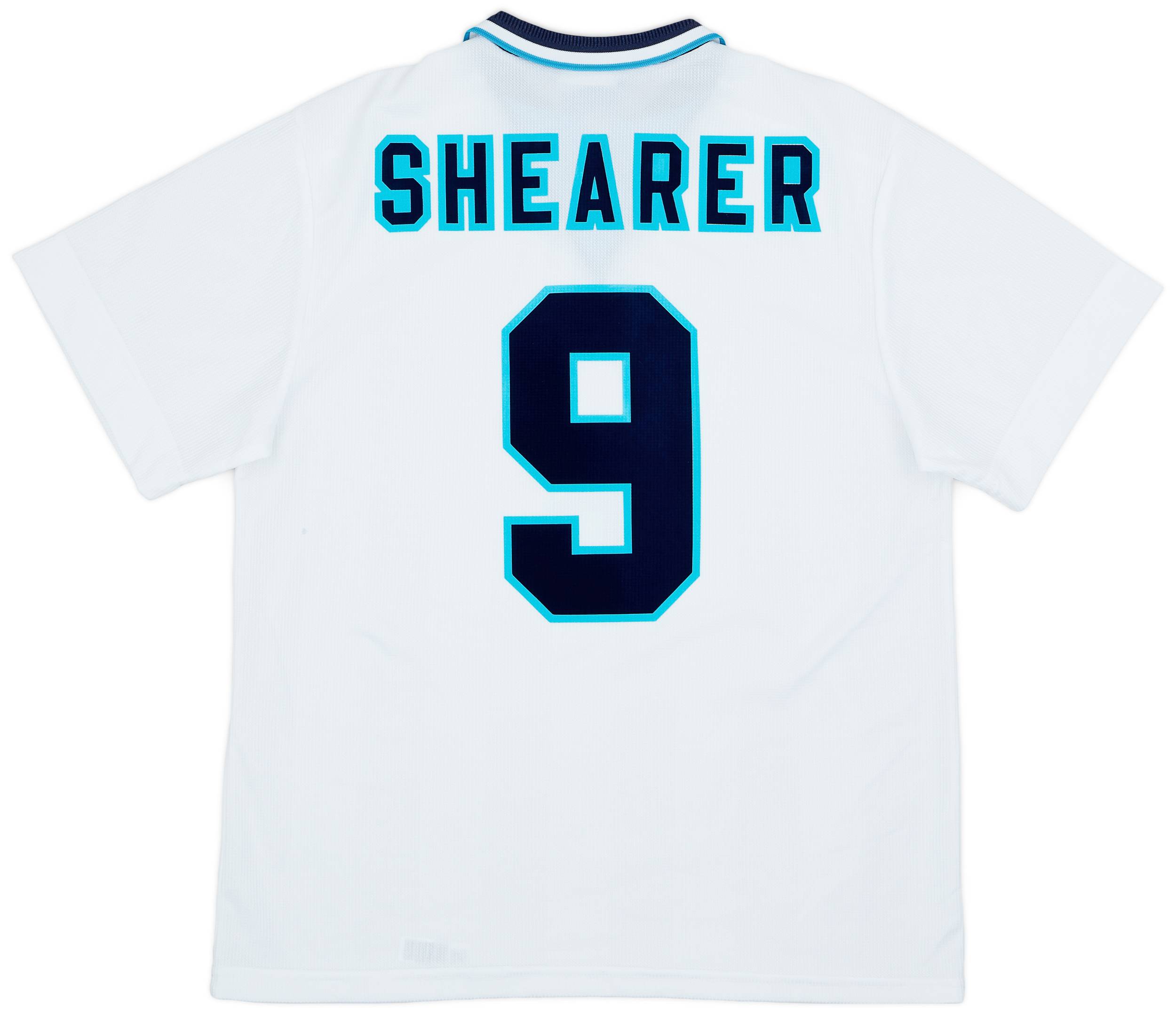 1995-97 England Home Shirt Shearer #9 - 8/10 - (L)