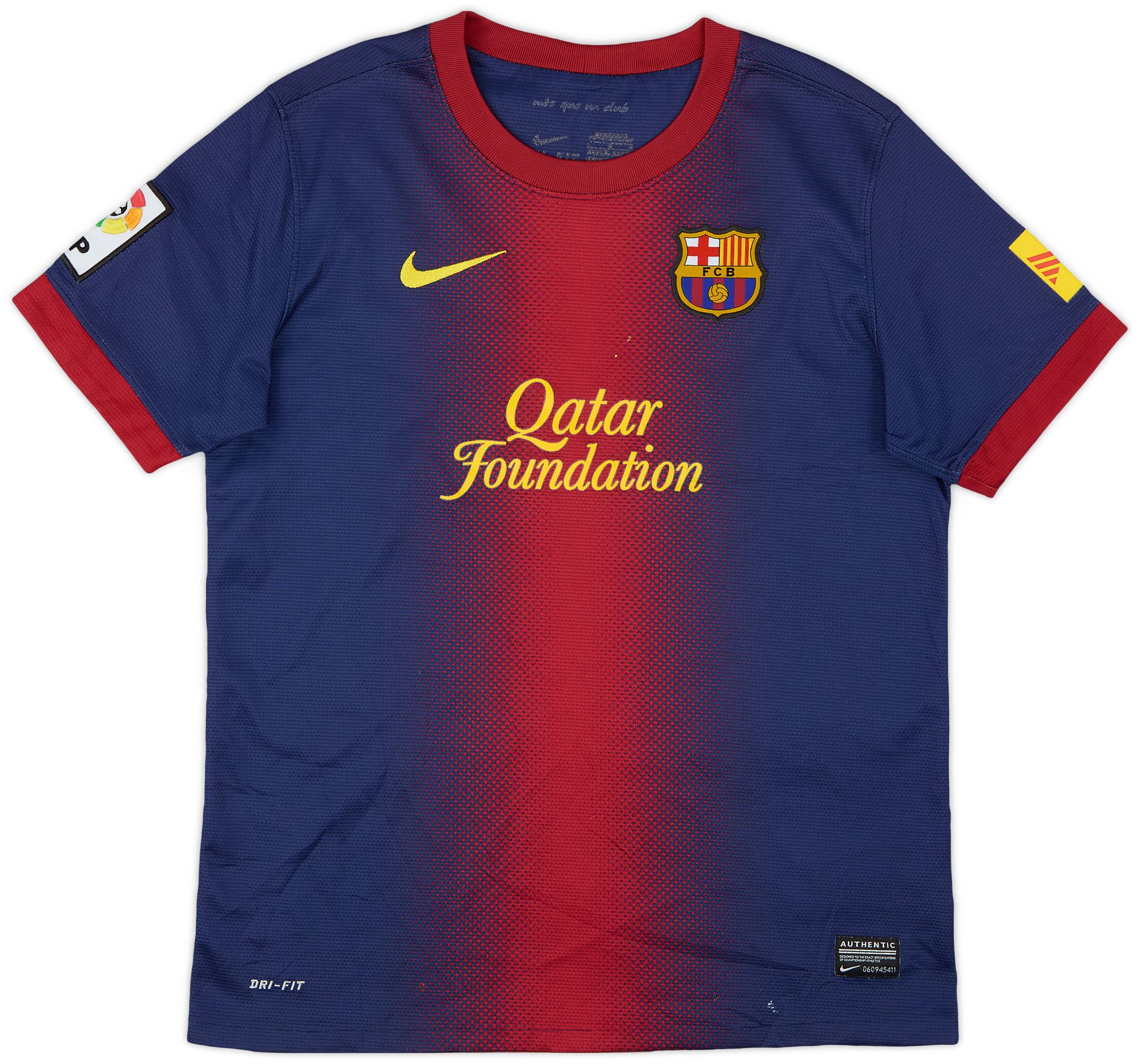 2012-13 Barcelona Home Shirt - 7/10 - (L.Boys)