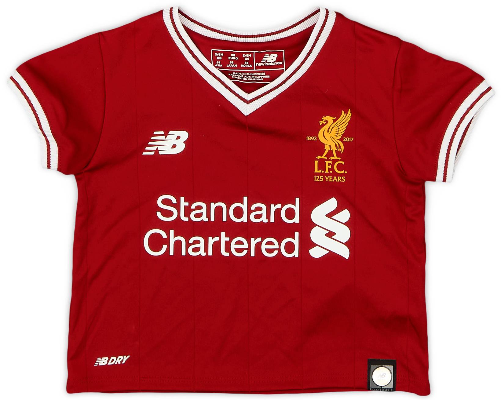 2017-18 Liverpool 125 Years Home Shirt - 8/10 - (3-6 Months)