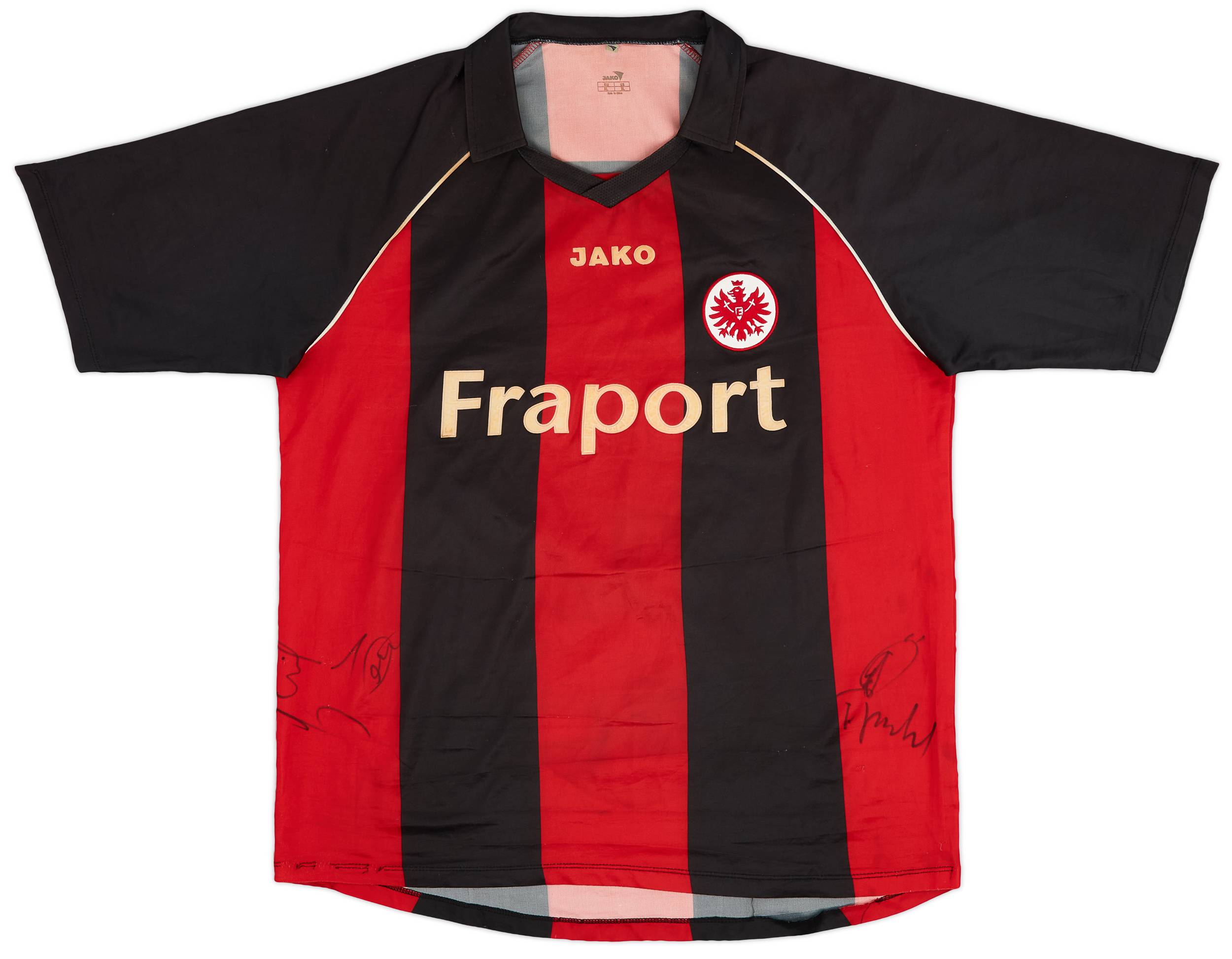 2006-07 Eintracht Frankfurt Signed Home Shirt - 5/10 - (XL)