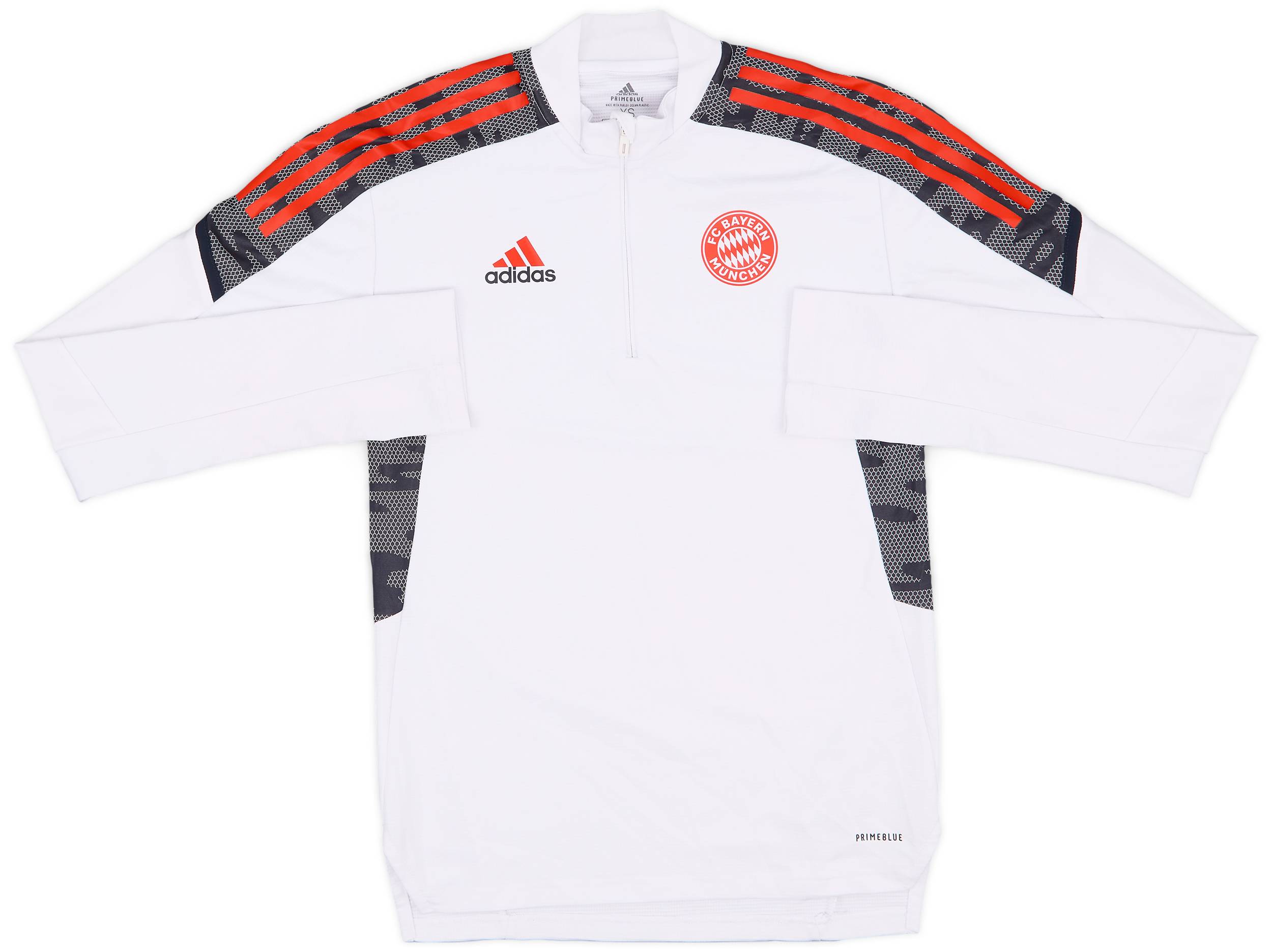 2021-22 Bayern Munich adidas 1/4 Zip Training Top - 8/10 - (XS)