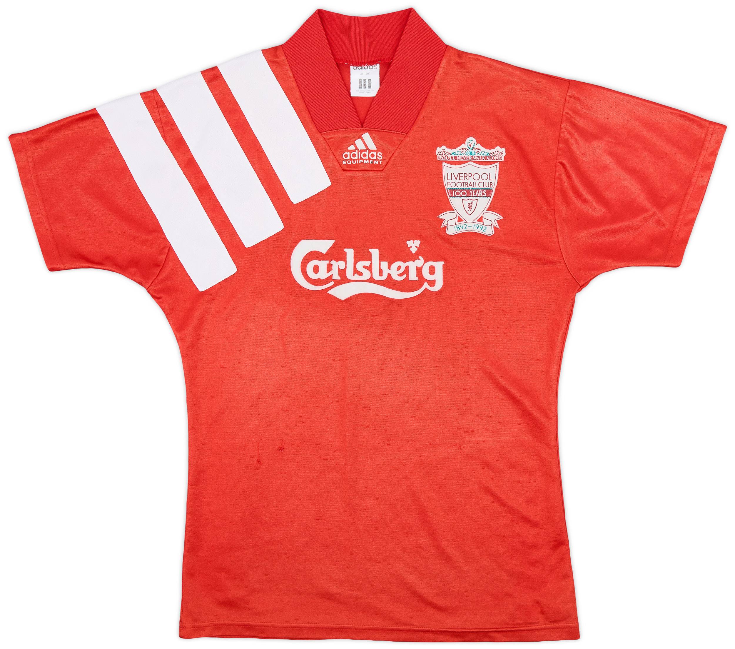 1992-93 Liverpool Centenary Home Shirt - 5/10 - (S)