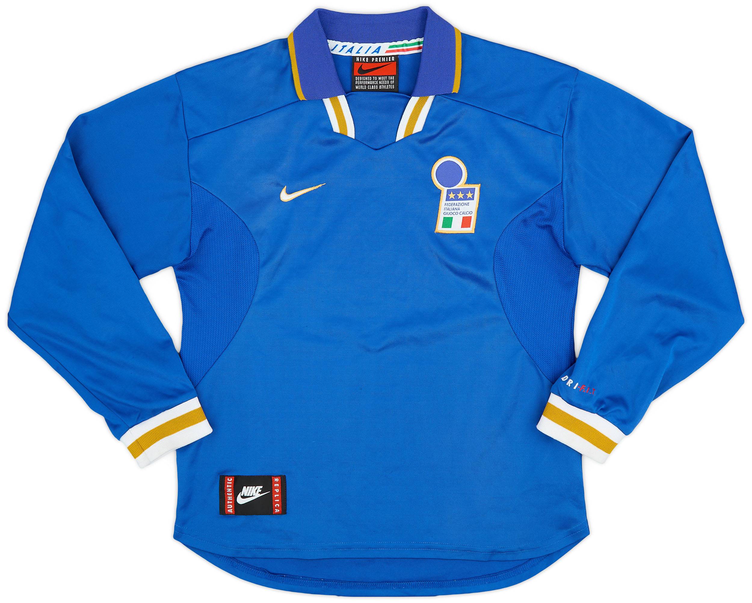 1996-97 Italy Home L/S Shirt - 9/10 - (L.Boys)