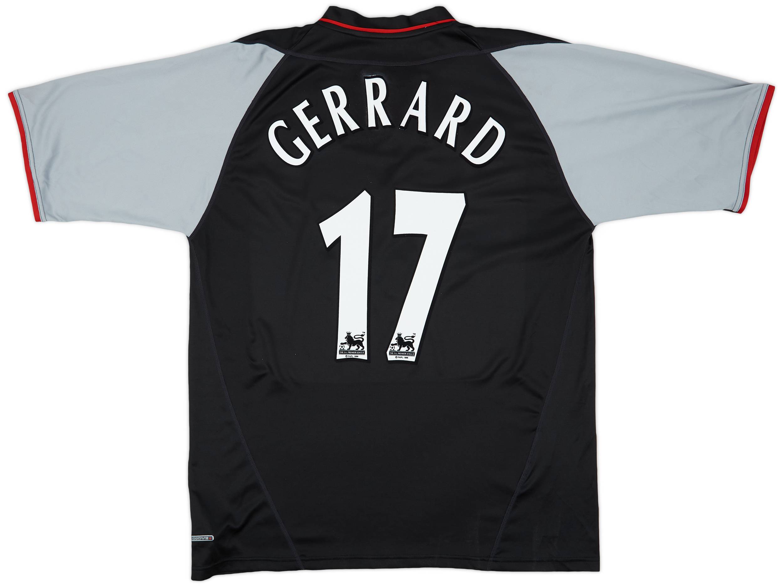 2002-04 Liverpool Away Shirt Gerrard #17 - 8/10 - (XL)