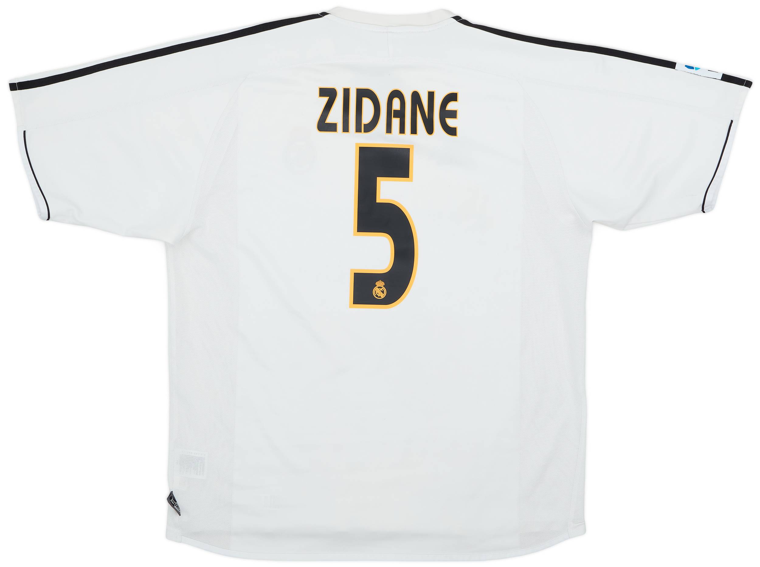 2003-04 Real Madrid Home Shirt Zidane #5 - 8/10 - (XL)