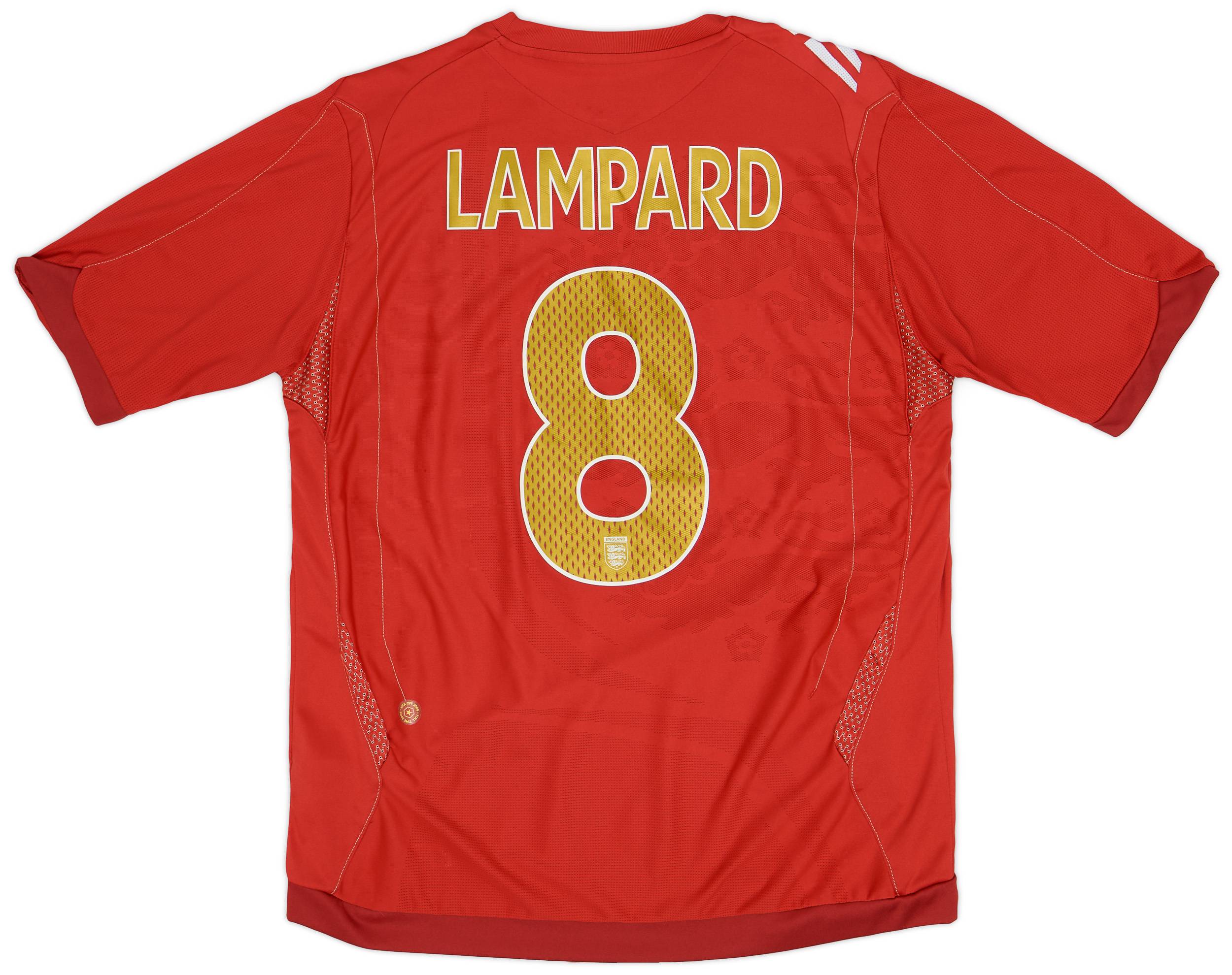 2006-08 England Away Shirt Lampard #8 - 8/10 - (L)