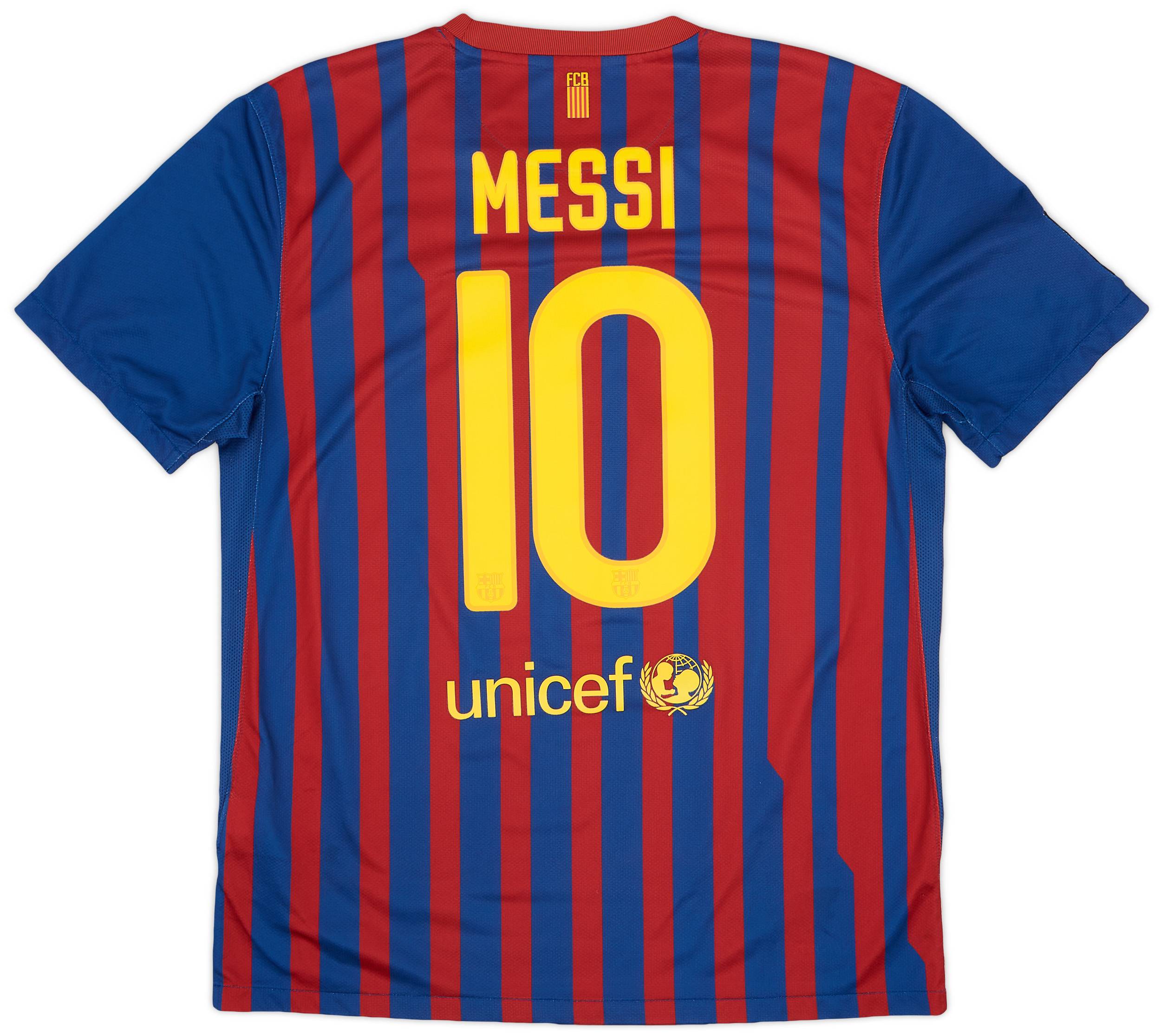 2011-12 Barcelona Home Shirt Messi #10 - 9/10 - (L)