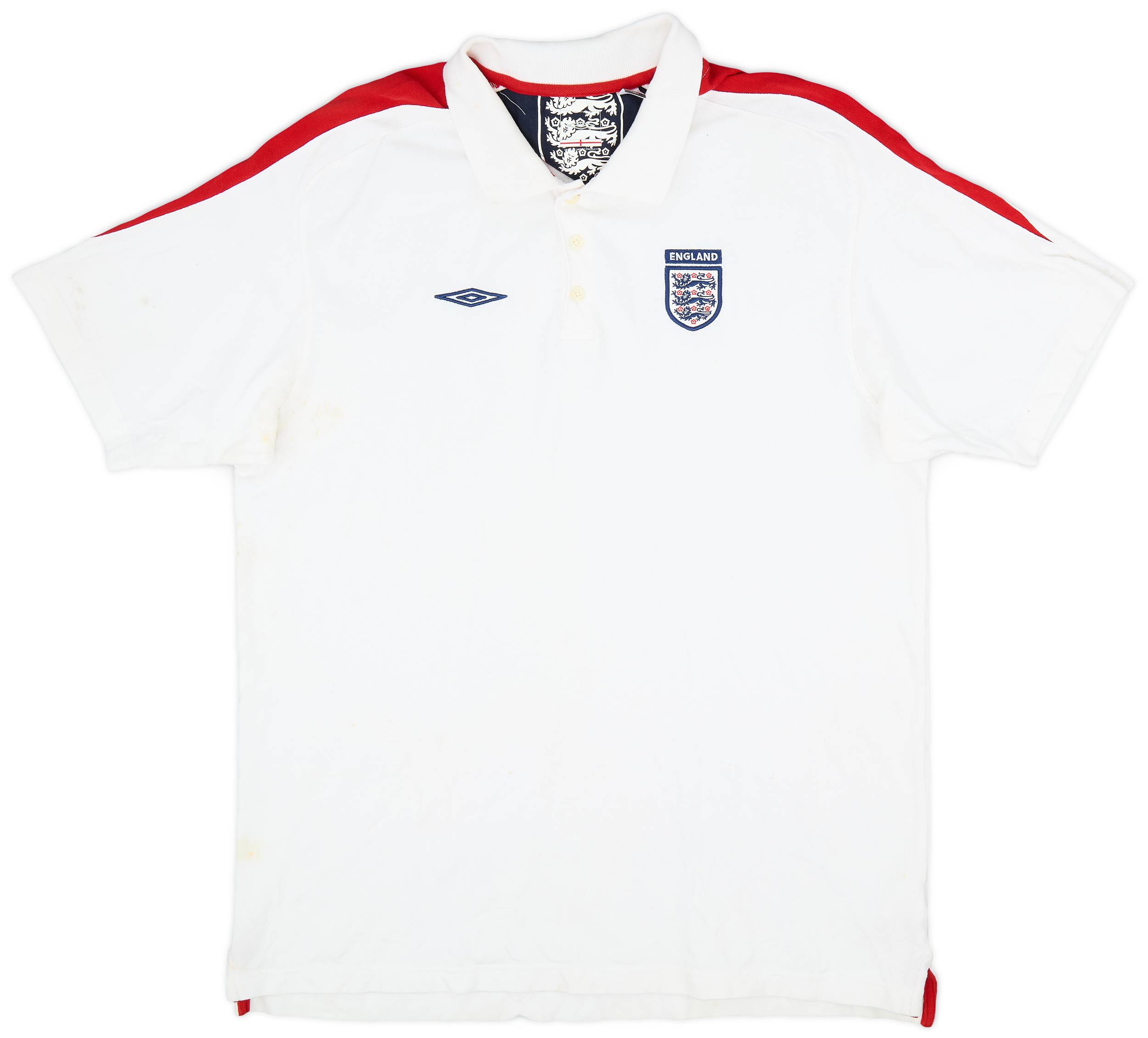 2006-08 England Umbro Polo Shirt - 5/10 - (XXL)