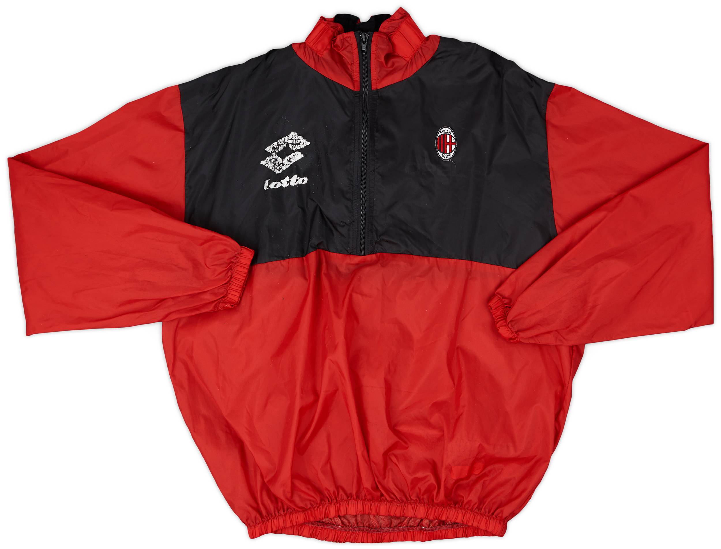 1994-95 AC Milan Lotto 1/4 Zip Drill Top - 4/10 - (XS)