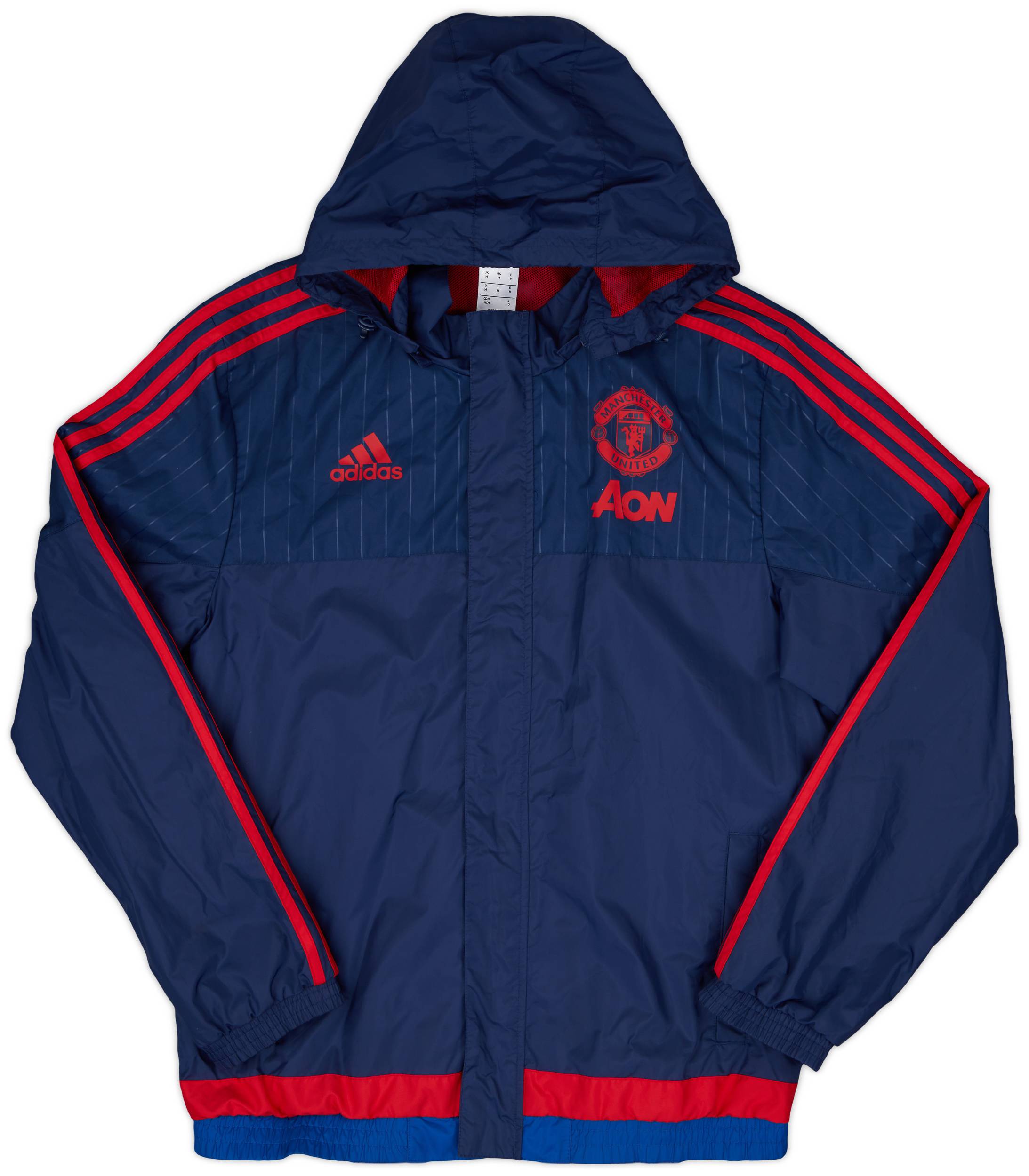 2015-16 Manchester United adidas Rain Jacket - 10/10 - (M)