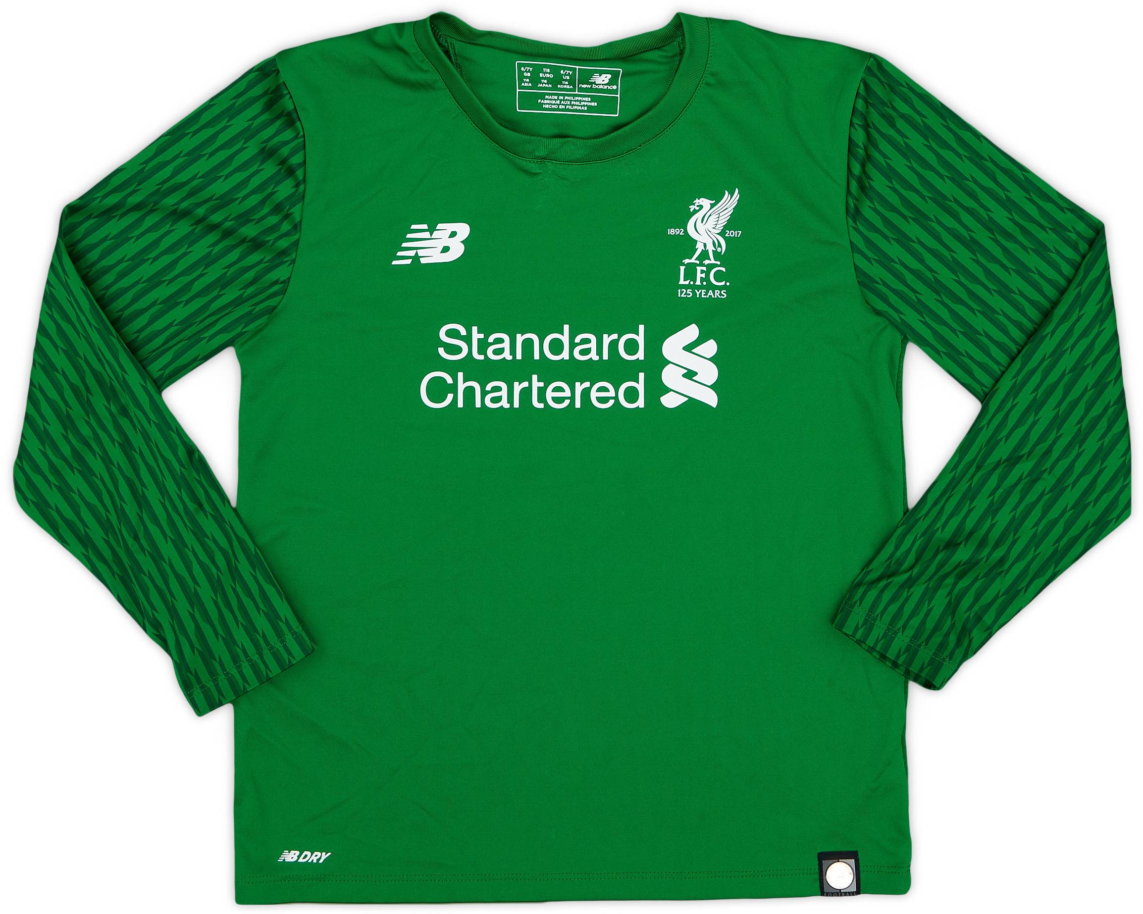 2017-18 Liverpool '125 Years' GK Shirt - 9/10 - (6-7 Years)