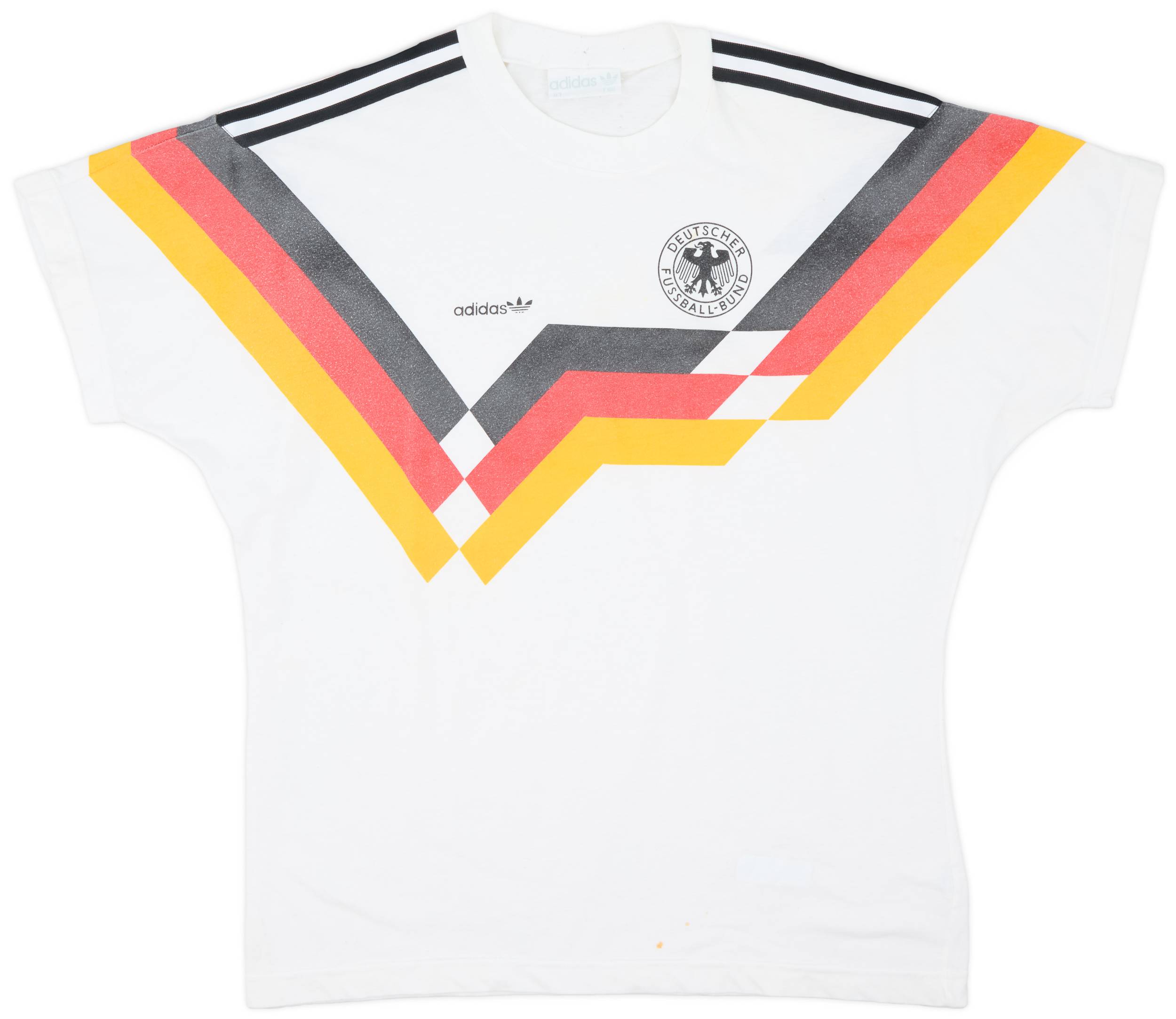 92 94 Germany adidas ドイツ トレーニングユニフォーム 1992-94 Germany adidas Player Issue Training Shirt #6 (XL)