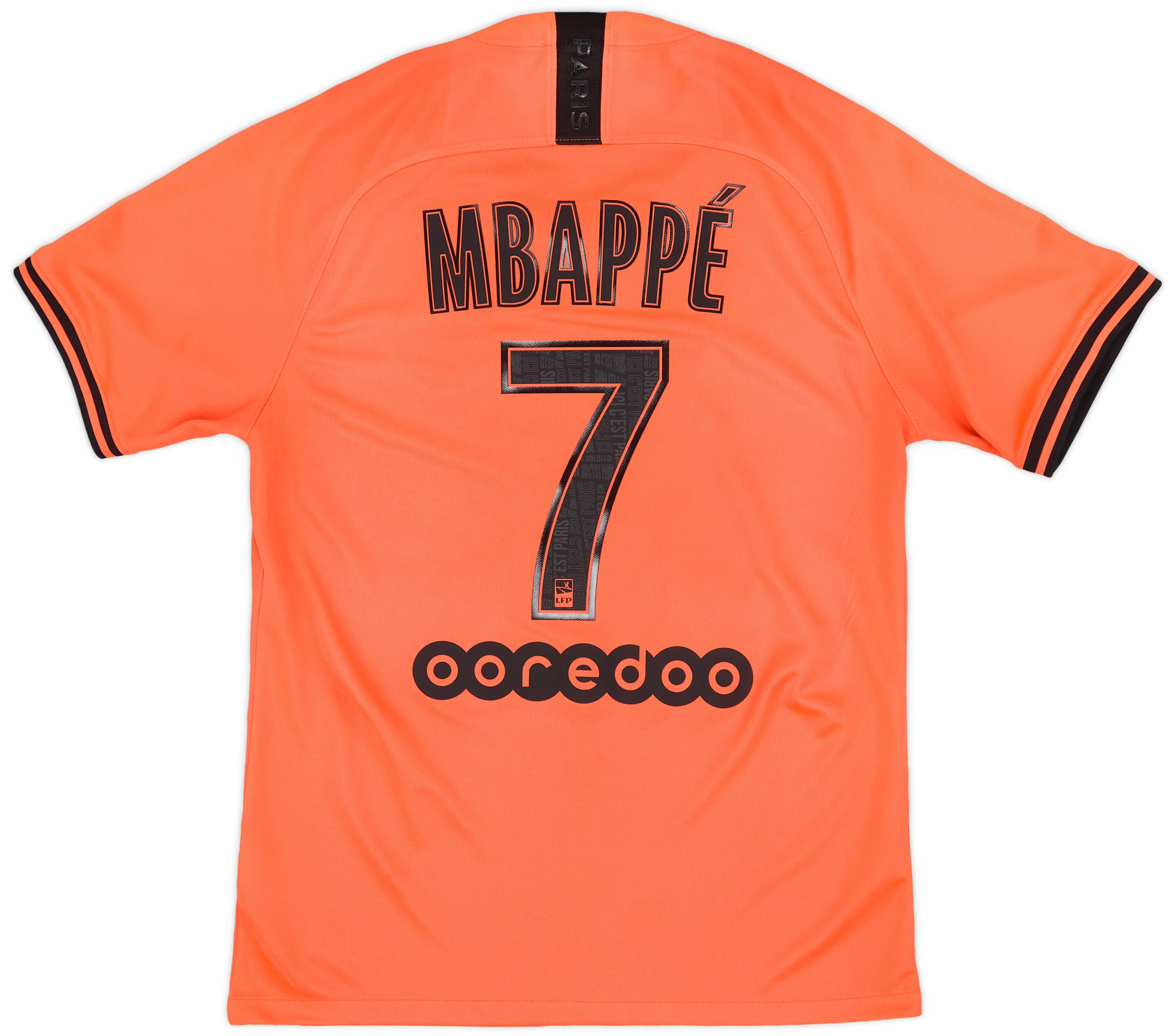 2019-20 Paris Saint-Germain Away Shirt Mbappe #7 - 8/10 - (M)