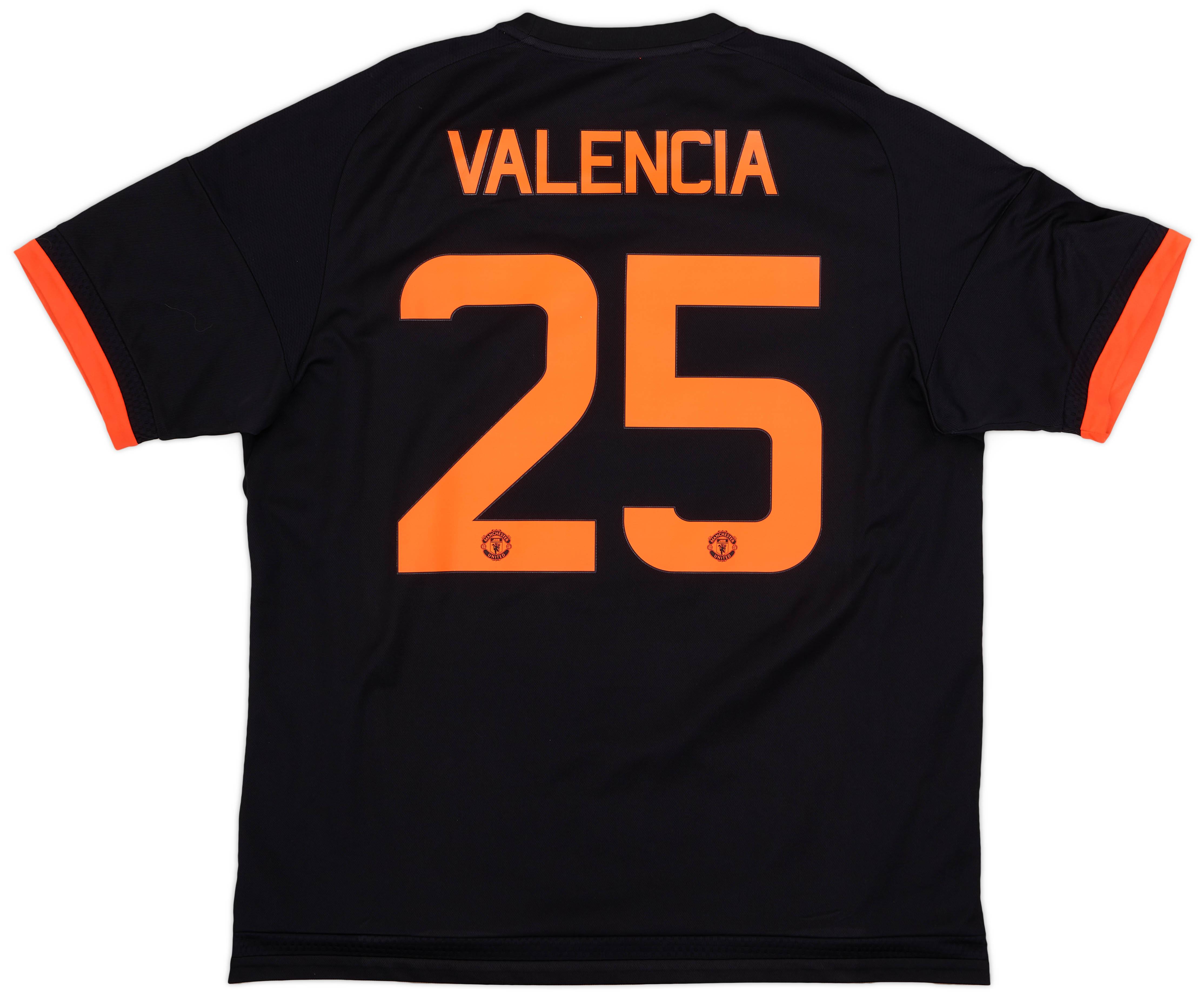 2015-16 Manchester United Third Shirt Valencia #25 - 7/10 - (XL)