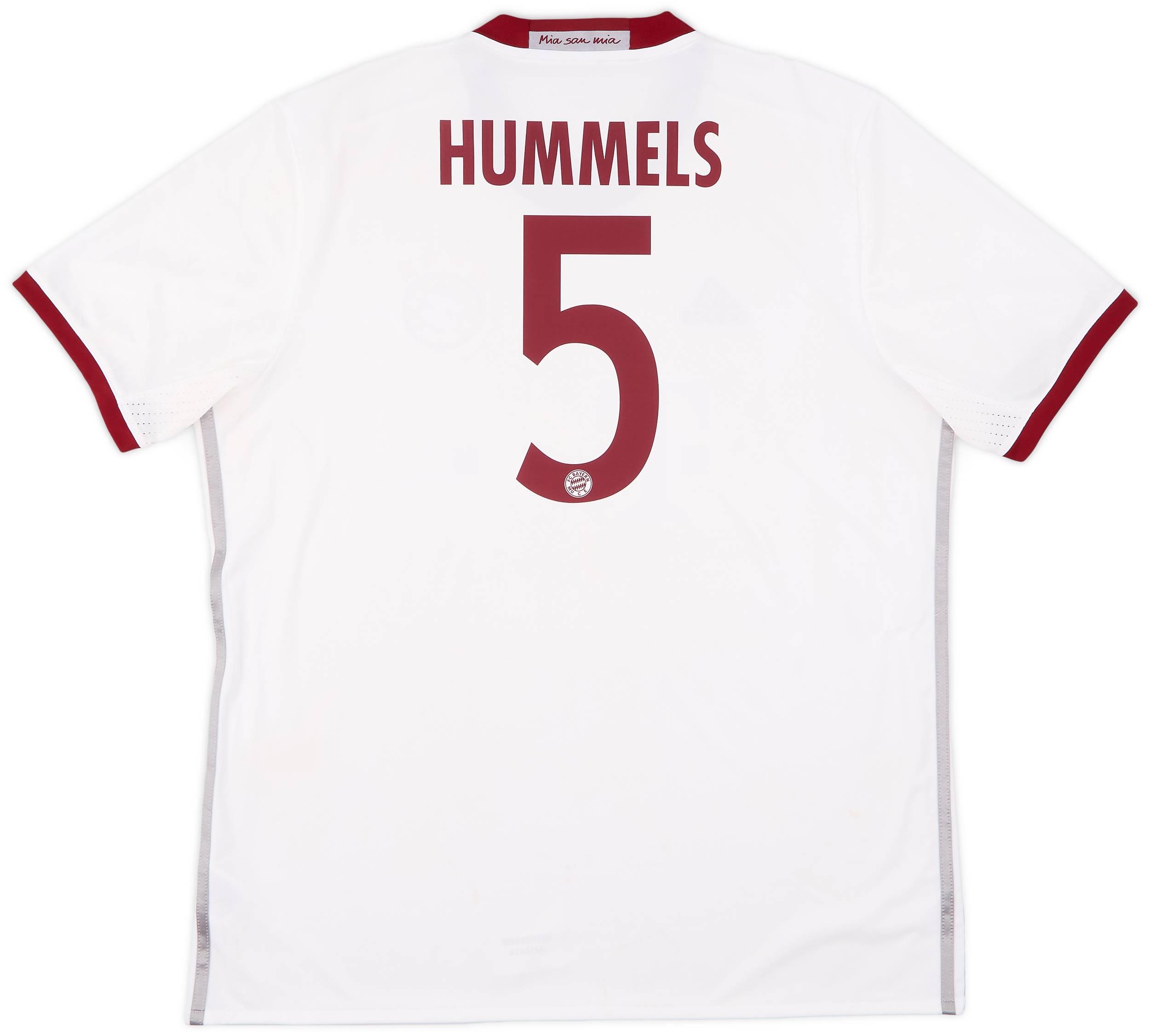 2016-17 Bayern Munich Third Shirt Hummels #5 - 6/10 - (XL)
