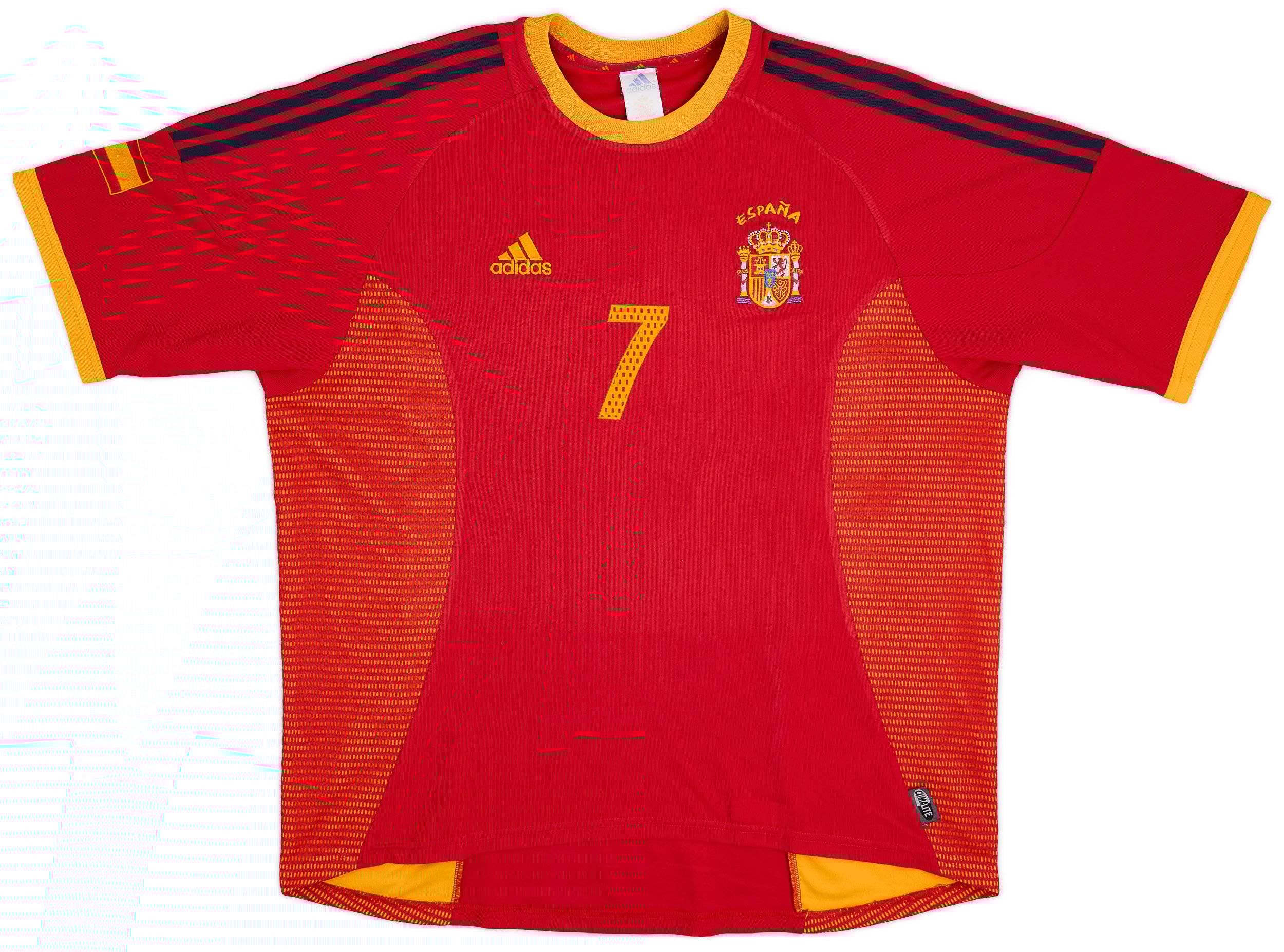 スペイン代表 RAUL 7　アディダス　2002年モデル 2002-04 Spain Home Shirt Raul #7