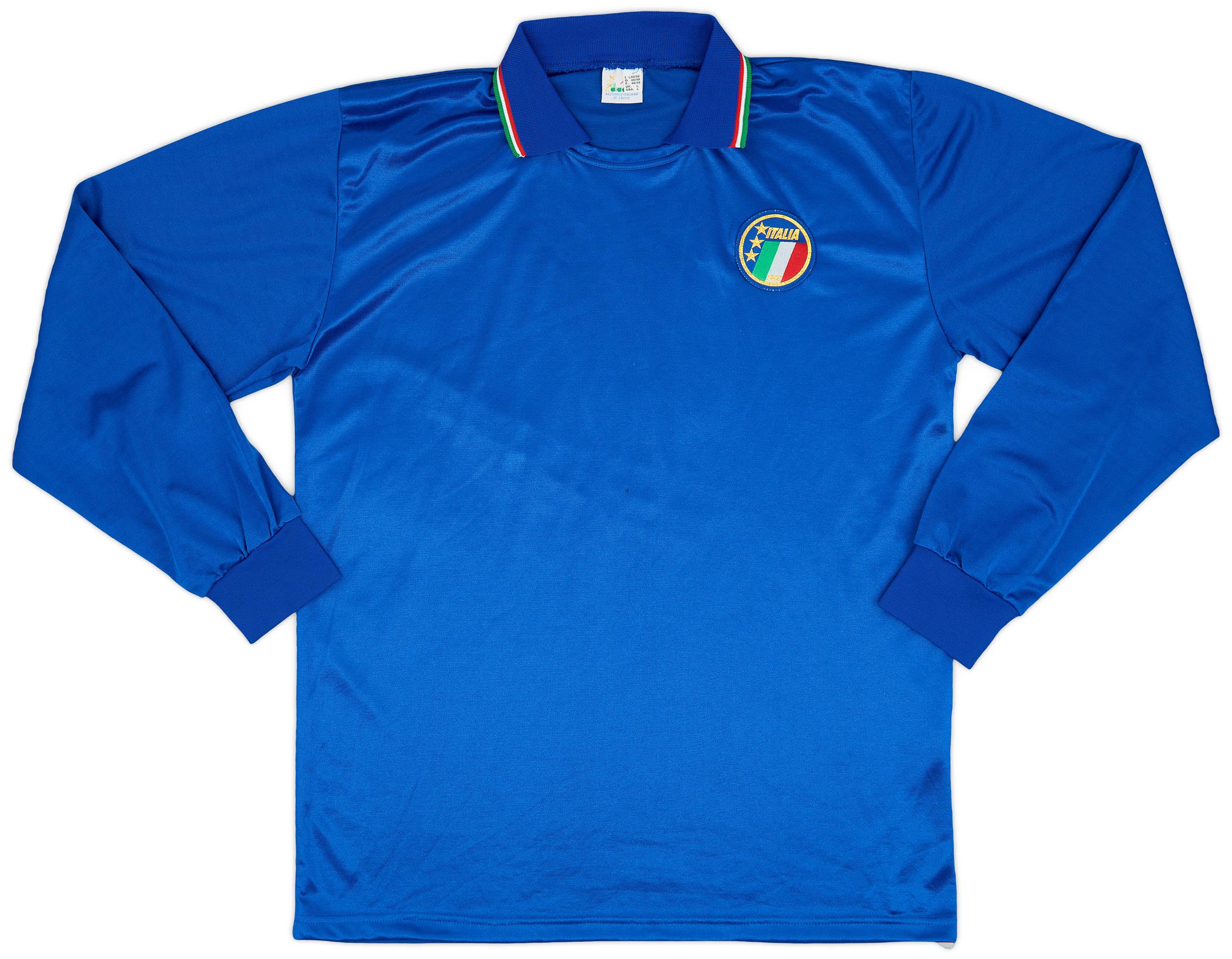 1986-91 Italy Home L/S Shirt - 8/10 - (L)