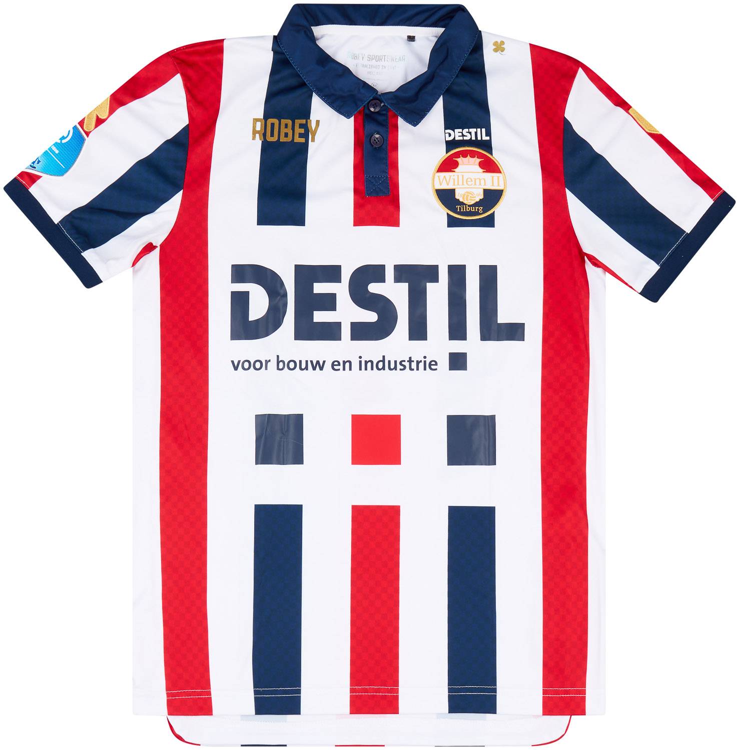 2018-19 Willem II Match Issue Home Shirt Wadilie #15 (v Ajax)