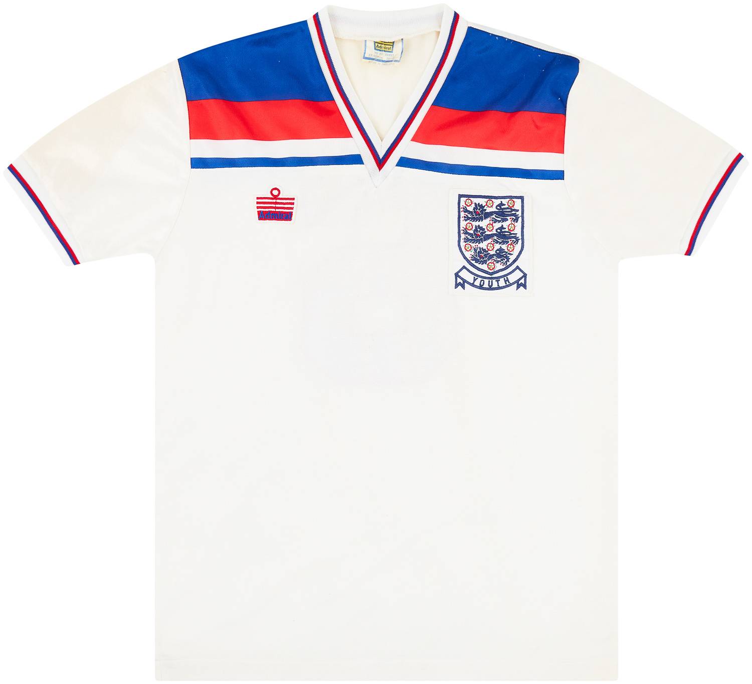 1980 England U-18 Match Issue Home Shirt #6 (Webb)