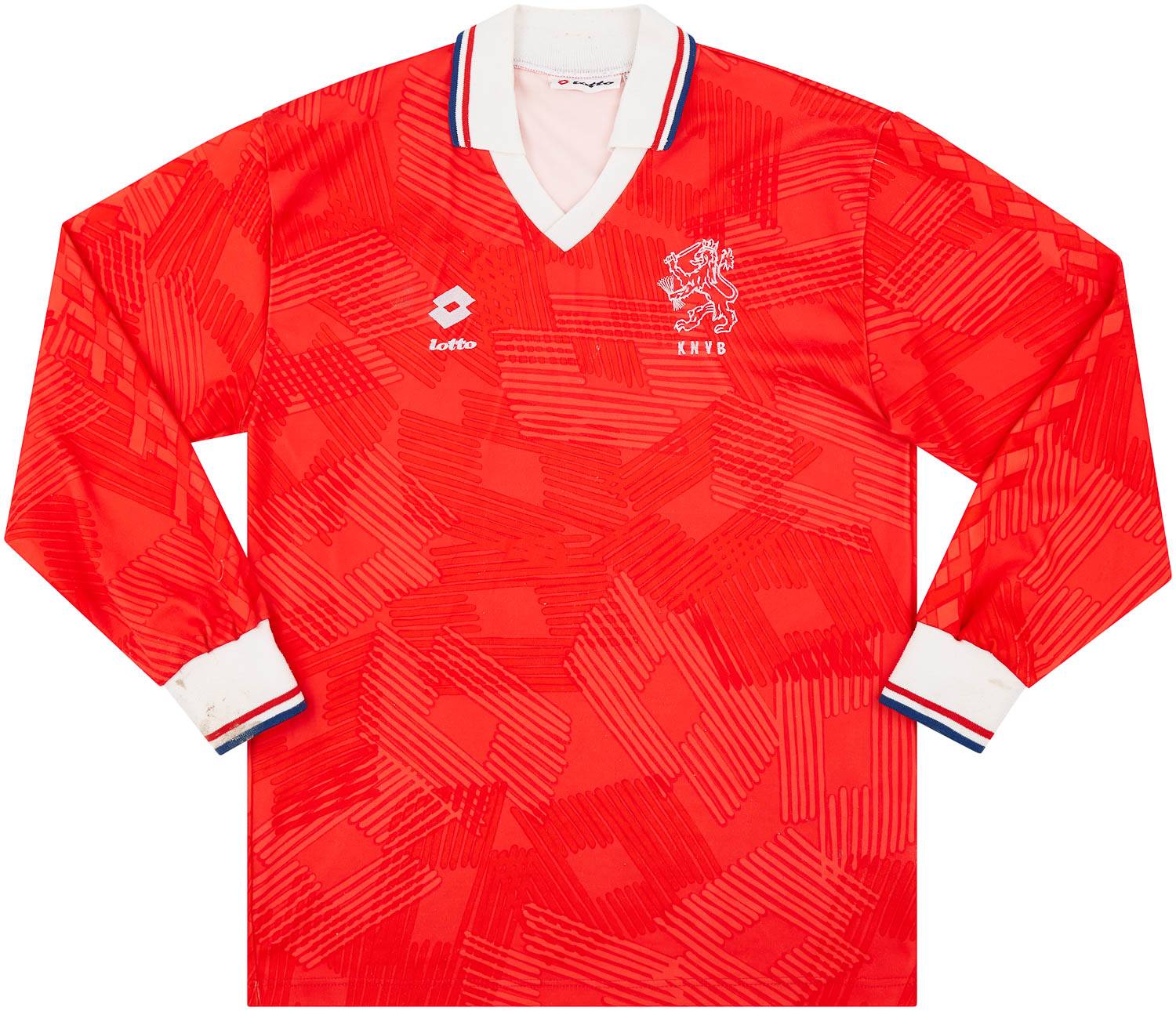 1992-94 Netherlands U-21 Match Issue Home L/S Shirt #24