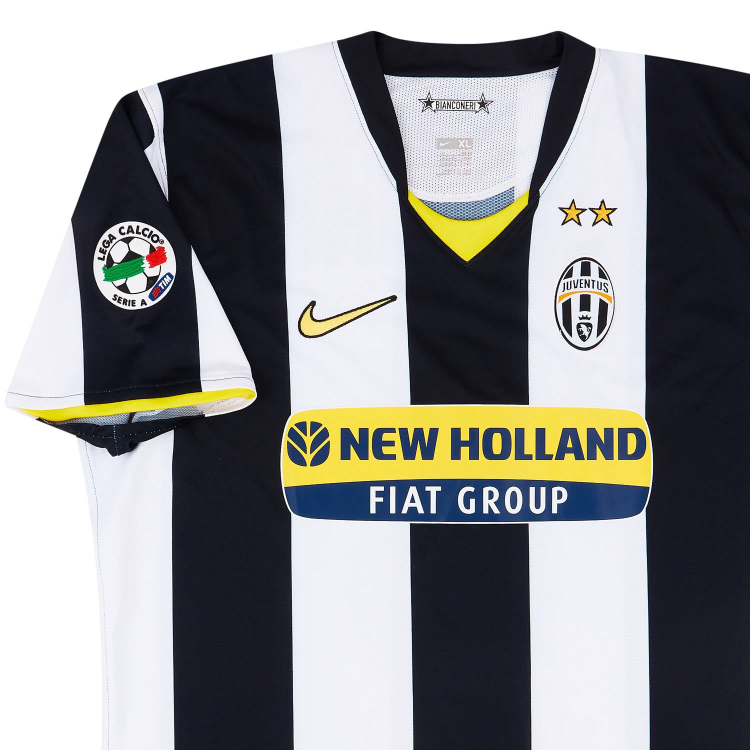 2008-09 Juventus Match Issue Signed Home Shirt Amauri #8