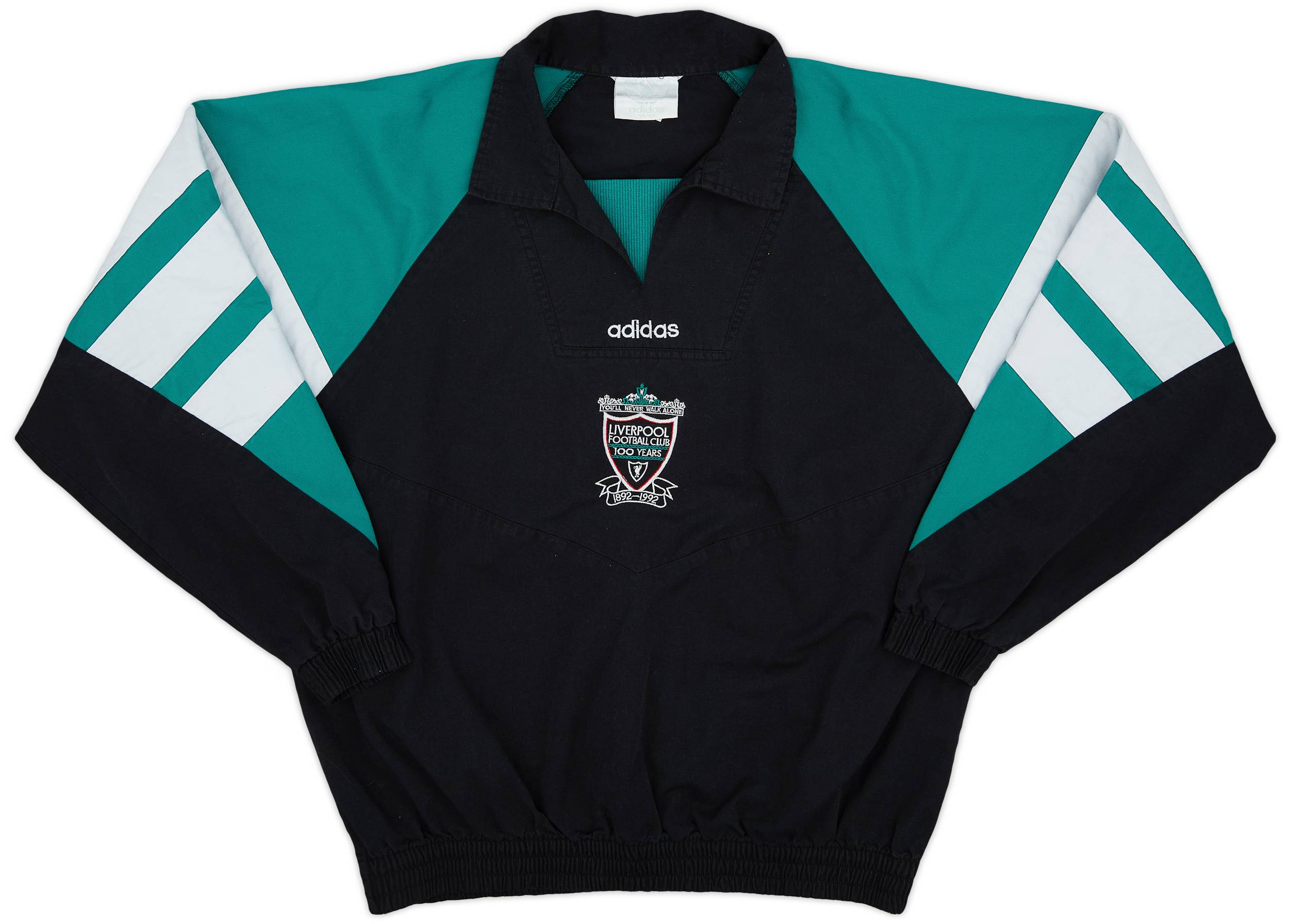 1992-93 Liverpool adidas Drill Top - 7/10 - (L/XL)