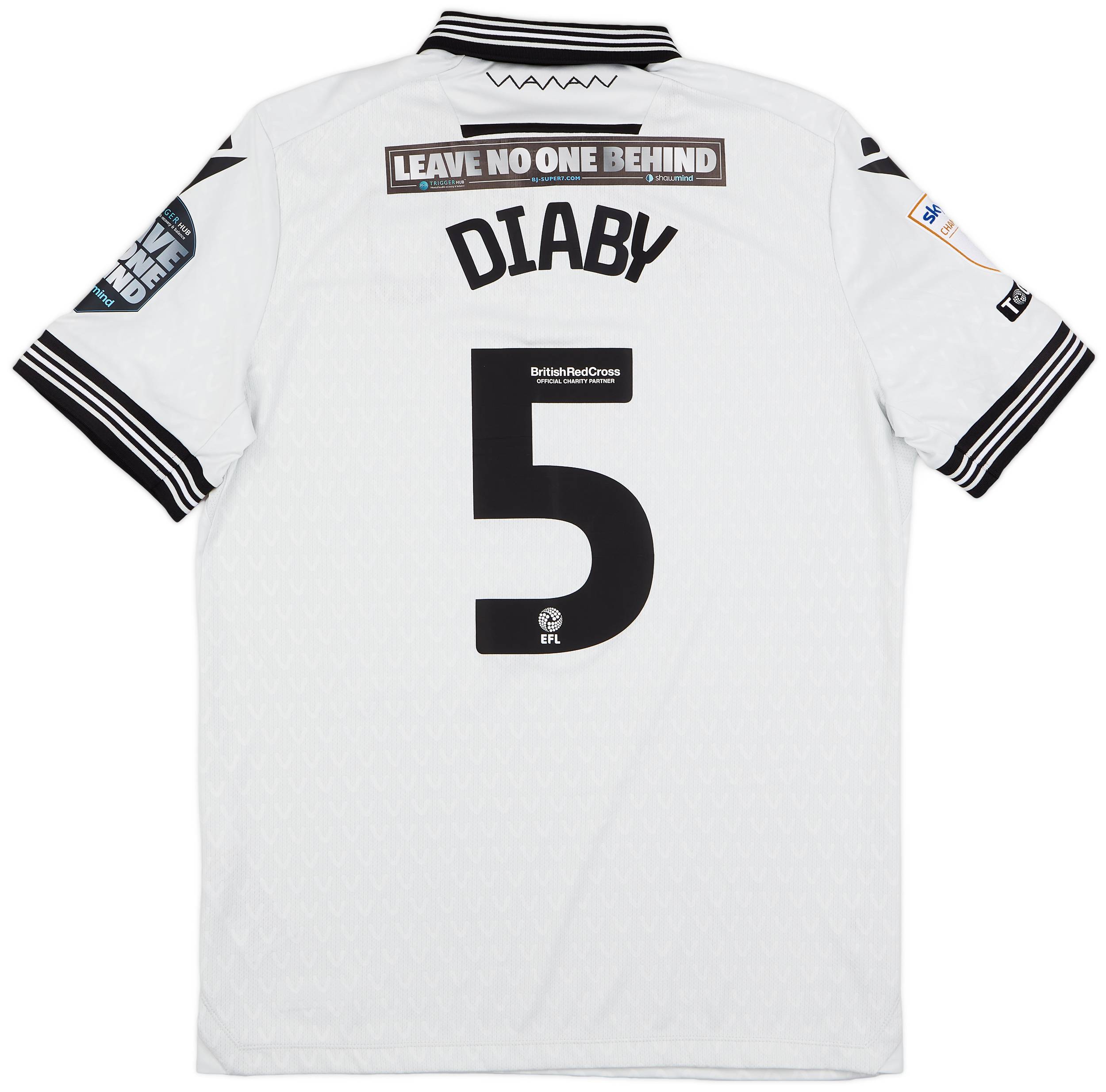 2023-24 Sheffield Wednesday Match Issue Away Shirt Diaby #5