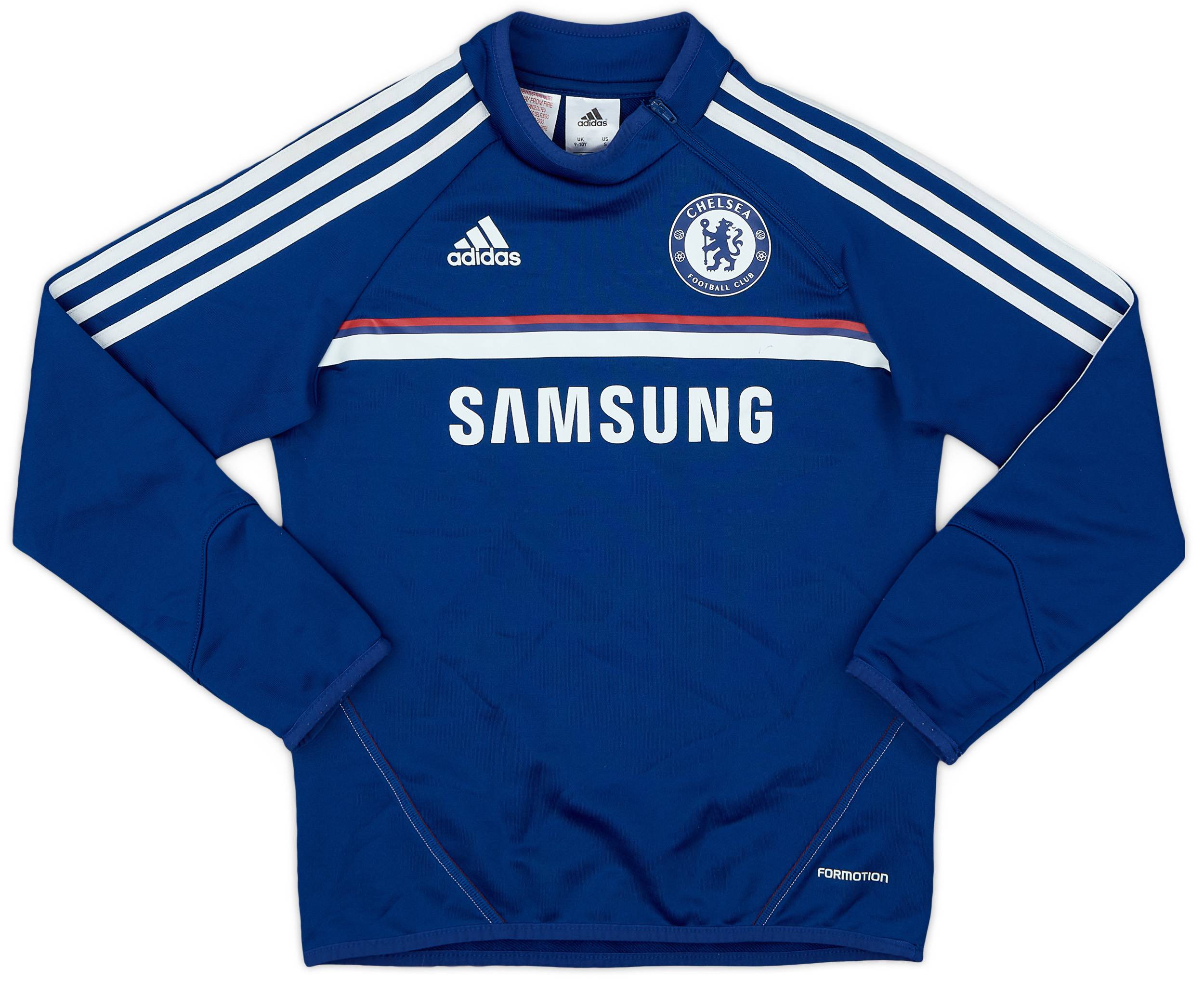 2013-14 Chelsea adidas Formotion 1/4 Zip Sweat Top - 8/10 - (S.Boys)