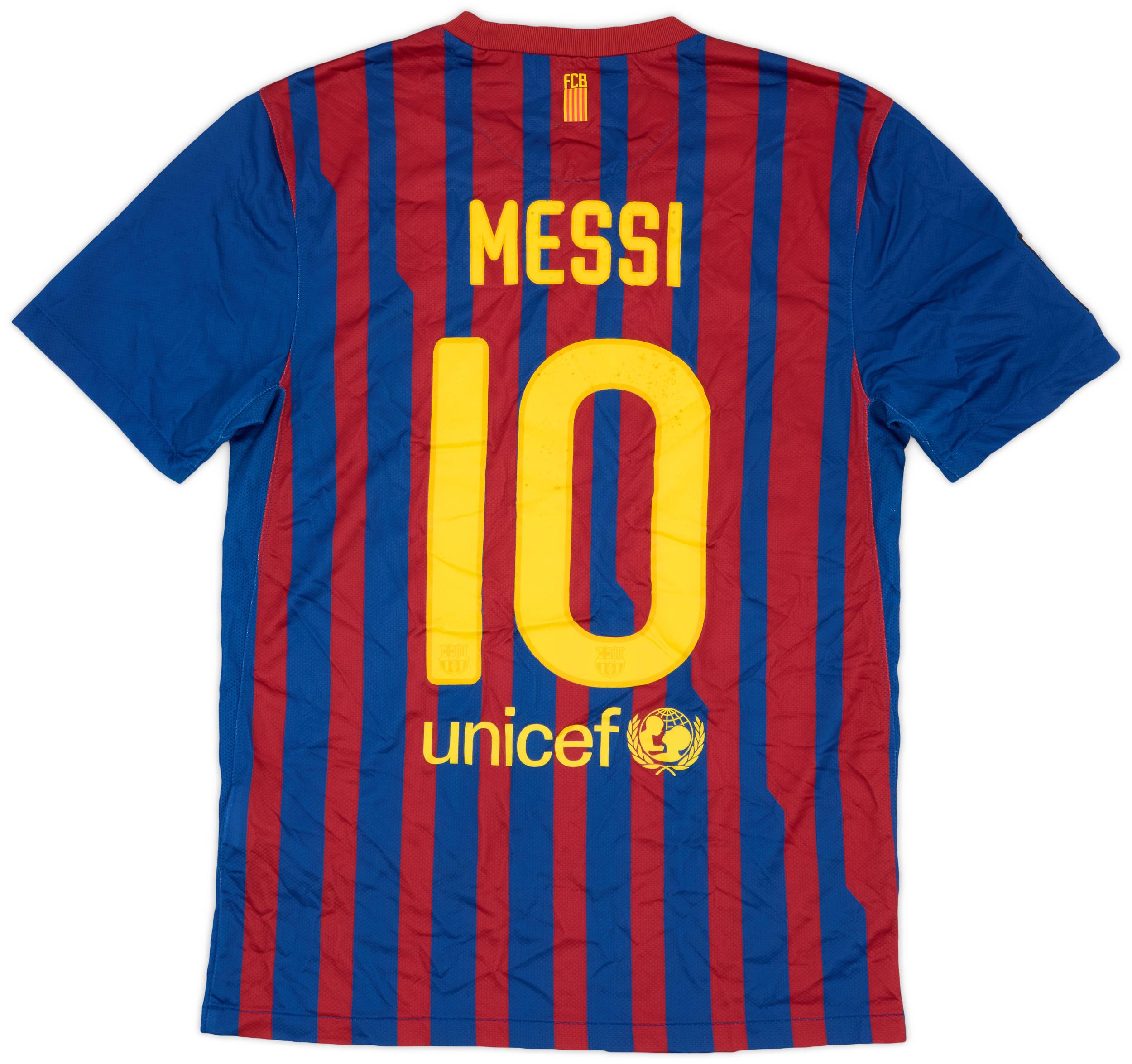 2011-12 Barcelona Home Shirt Messi #10 - 6/10 - (S)