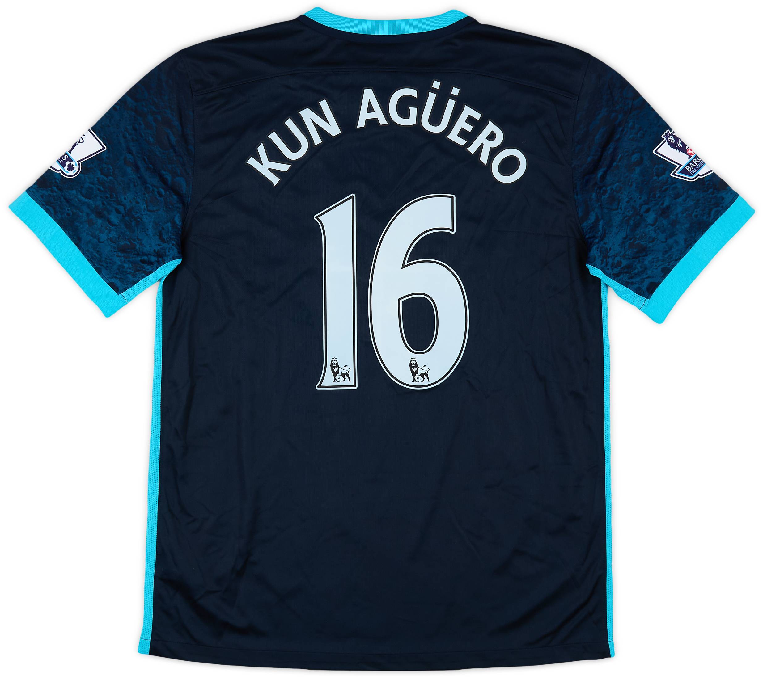 2015-16 Manchester City Away Shirt Kun Aguero #16 (L)