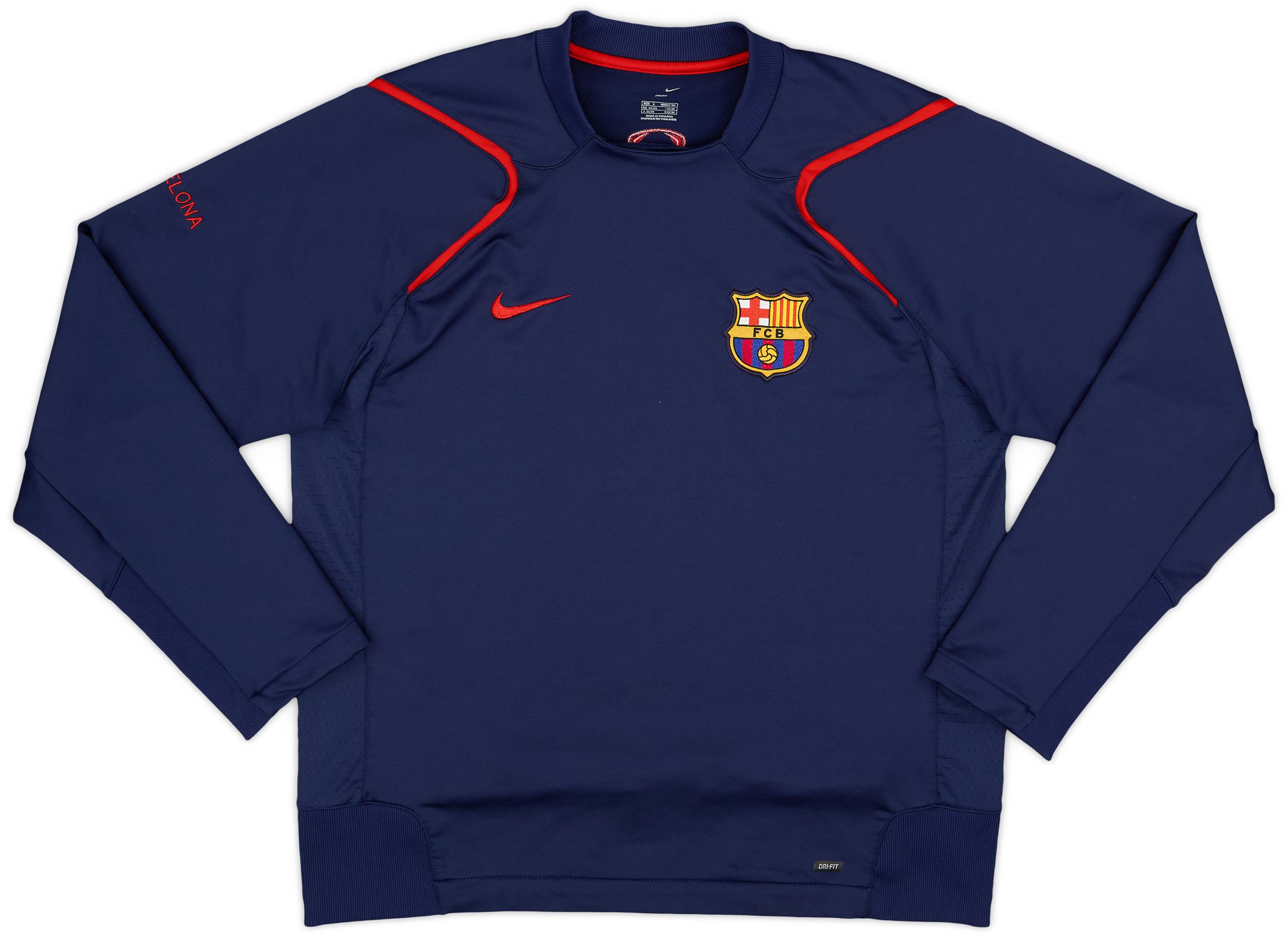 2006-07 Barcelona Nike Sweat Top - 10/10 - (L)