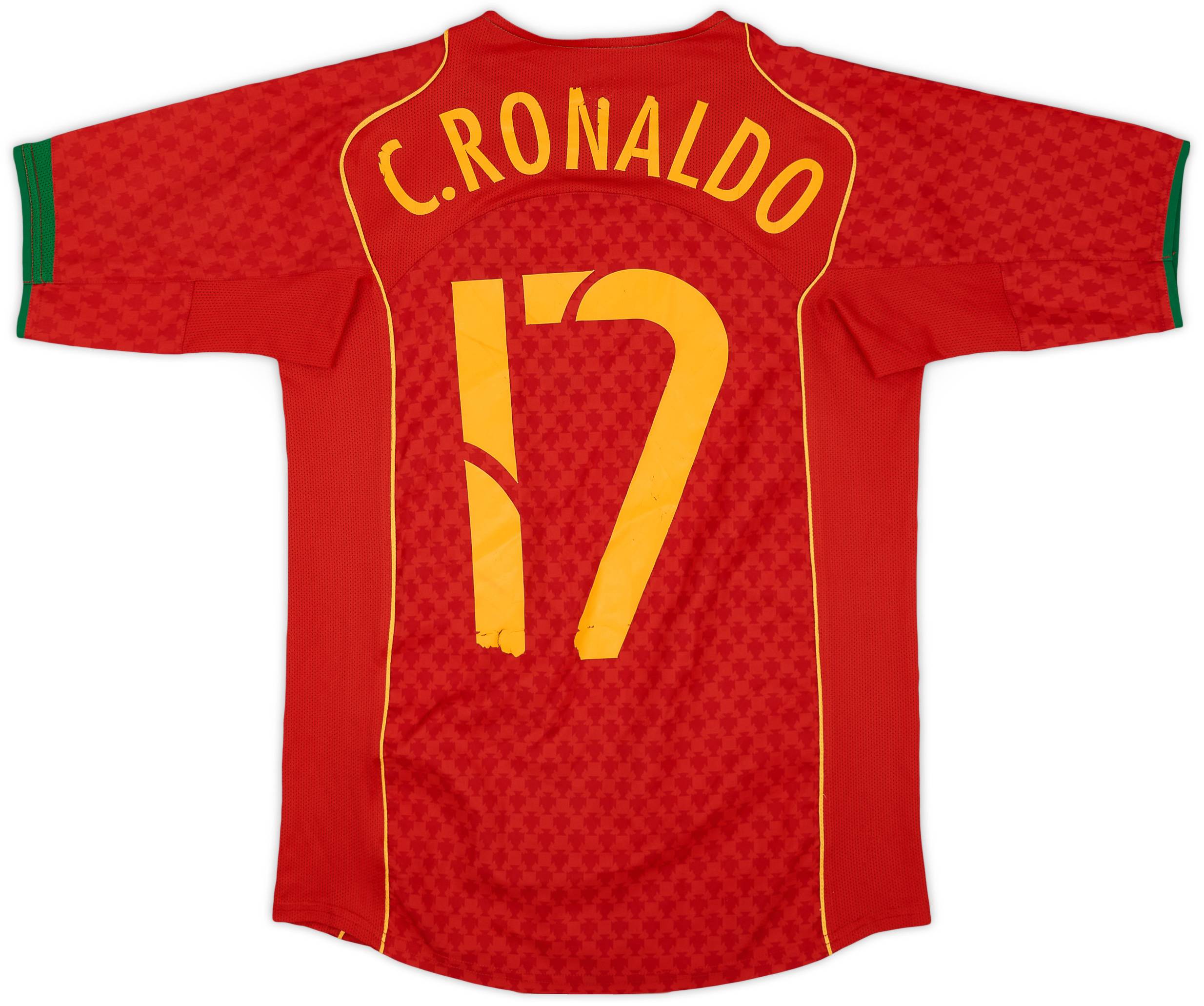 ウェア PORTUGAL - 2004 (Home) 2004-06 Portugal Home Shirt C.Ronaldo #7 - 3/10 - (XL.Boys)