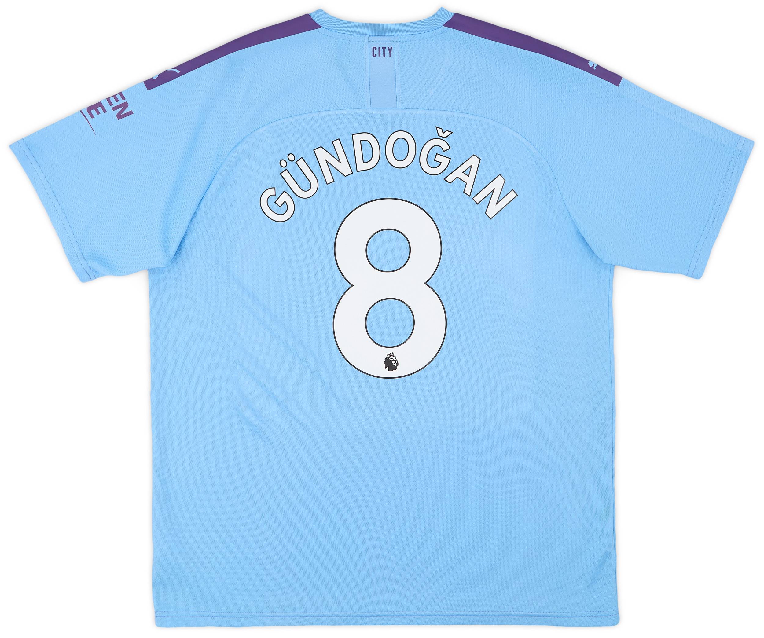 2019-20 Manchester City Home Shirt Gundogan #8 - 7/10 - (XXL)