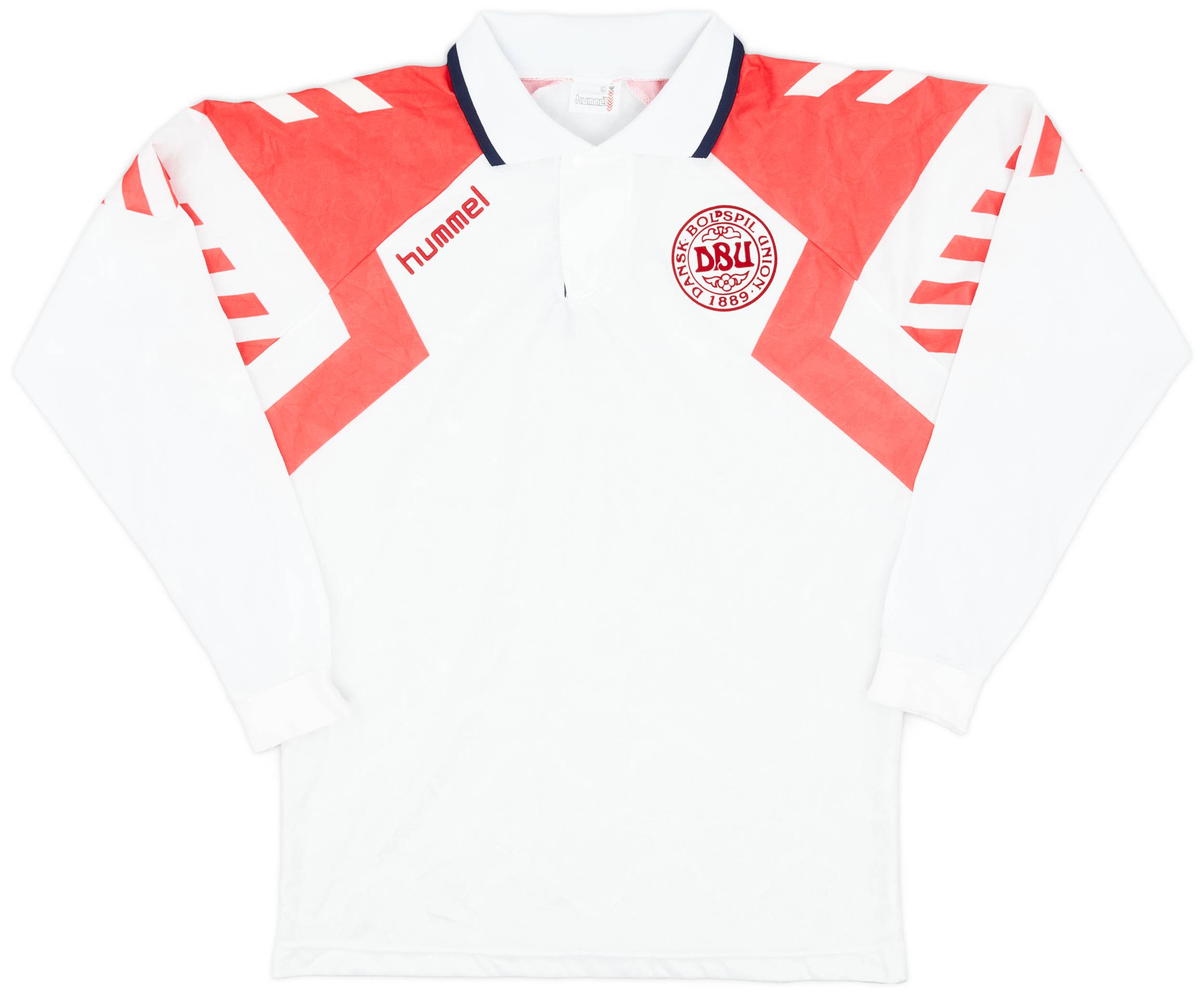 1992-94 Denmark Away L/S Shirt - 8/10 - (L)